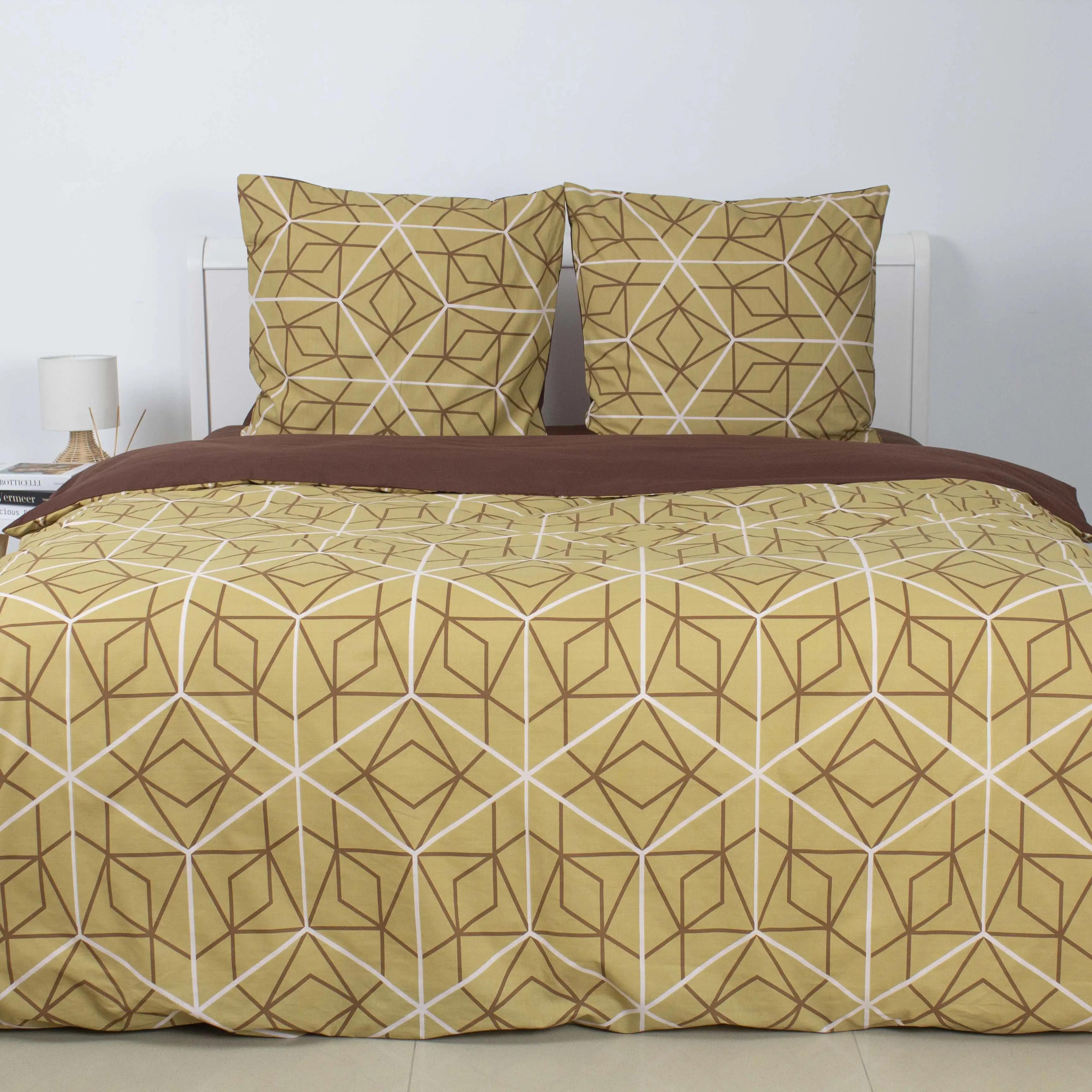 Комплект постільної білизни ТЕП "Happy Sleep" Bronze Grid, двоспальна