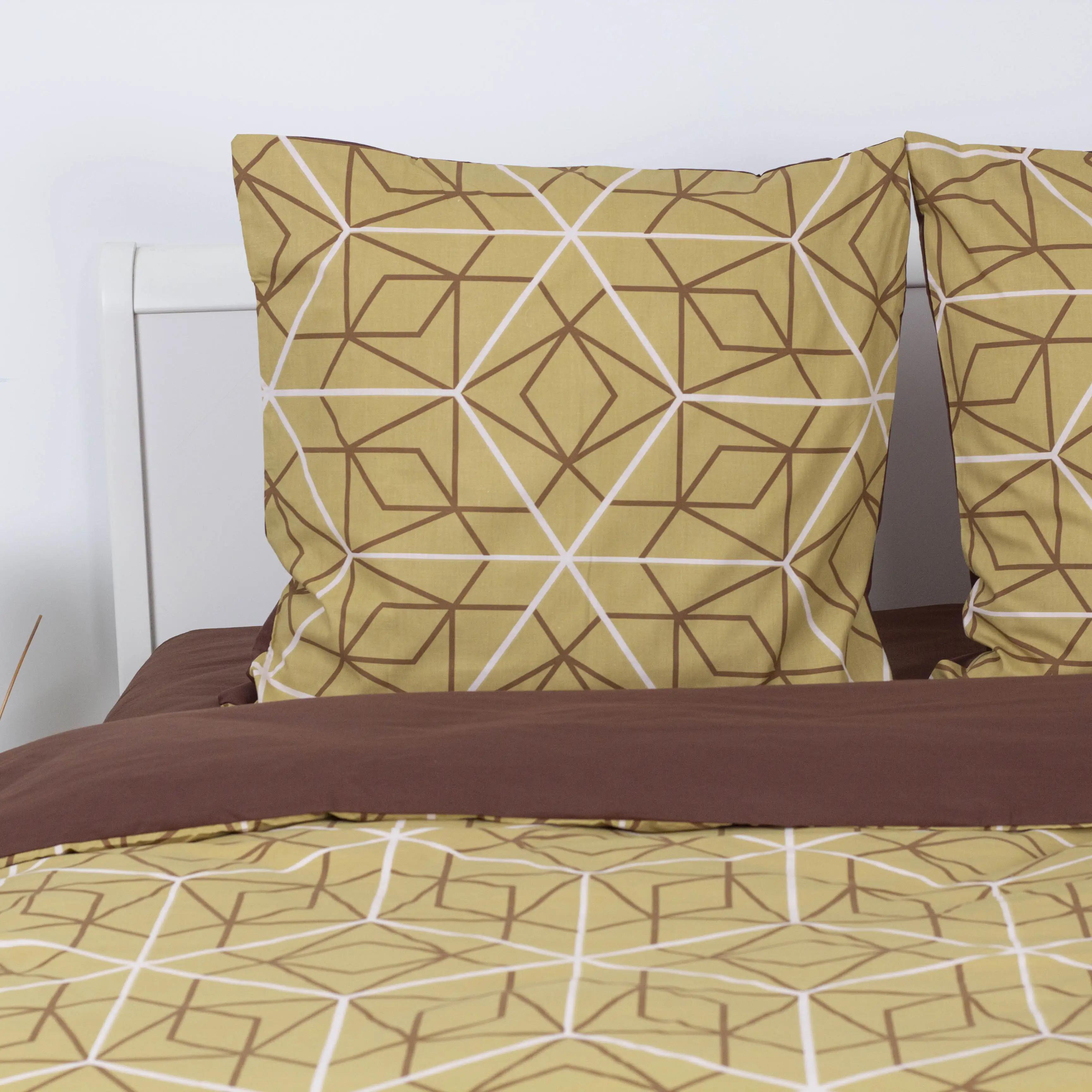 Комплект постільної білизни ТЕП "Happy Sleep" Bronze Grid, двоспальна - Фото 2