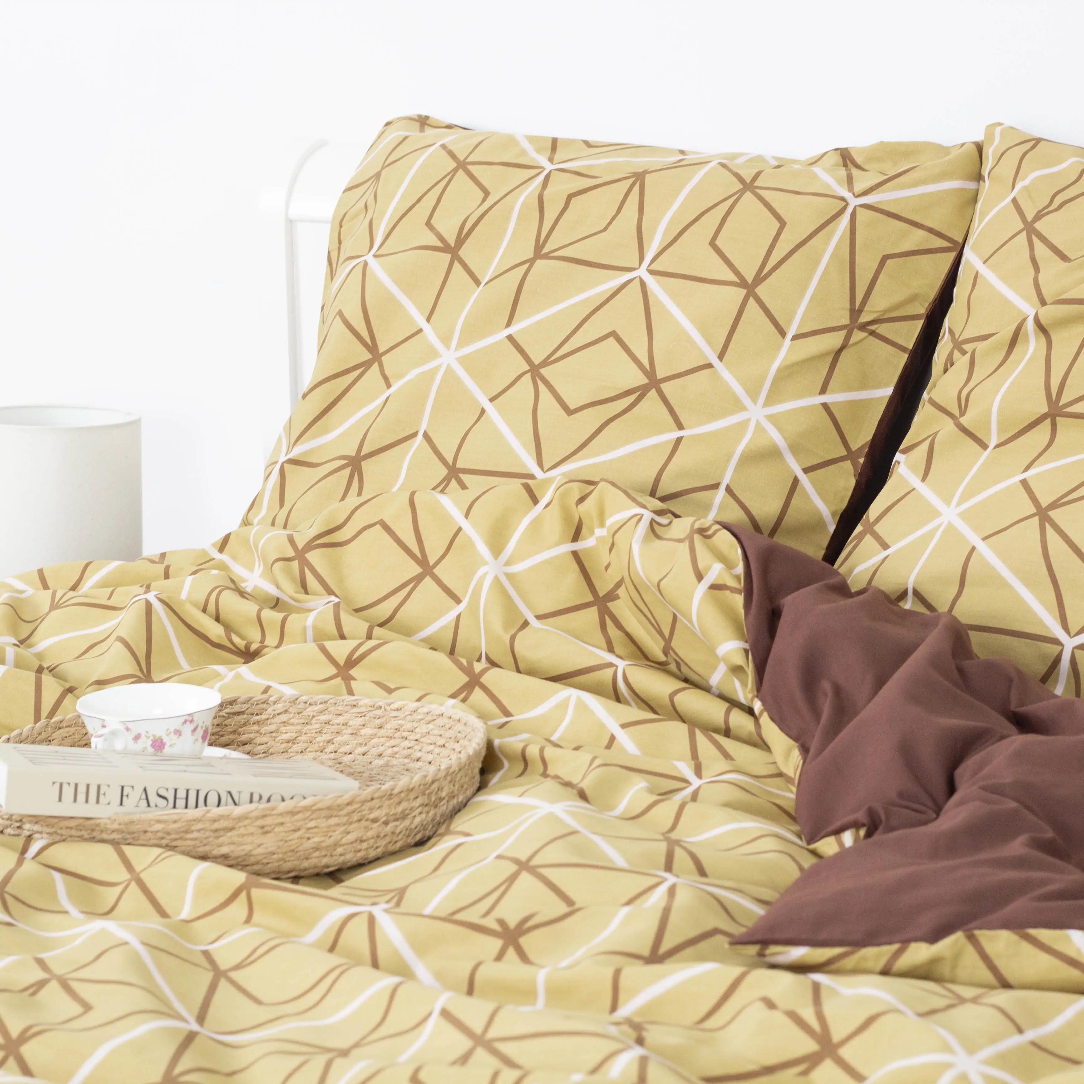 Комплект постільної білизни ТЕП "Happy Sleep" Bronze Grid, двоспальна - Фото 5