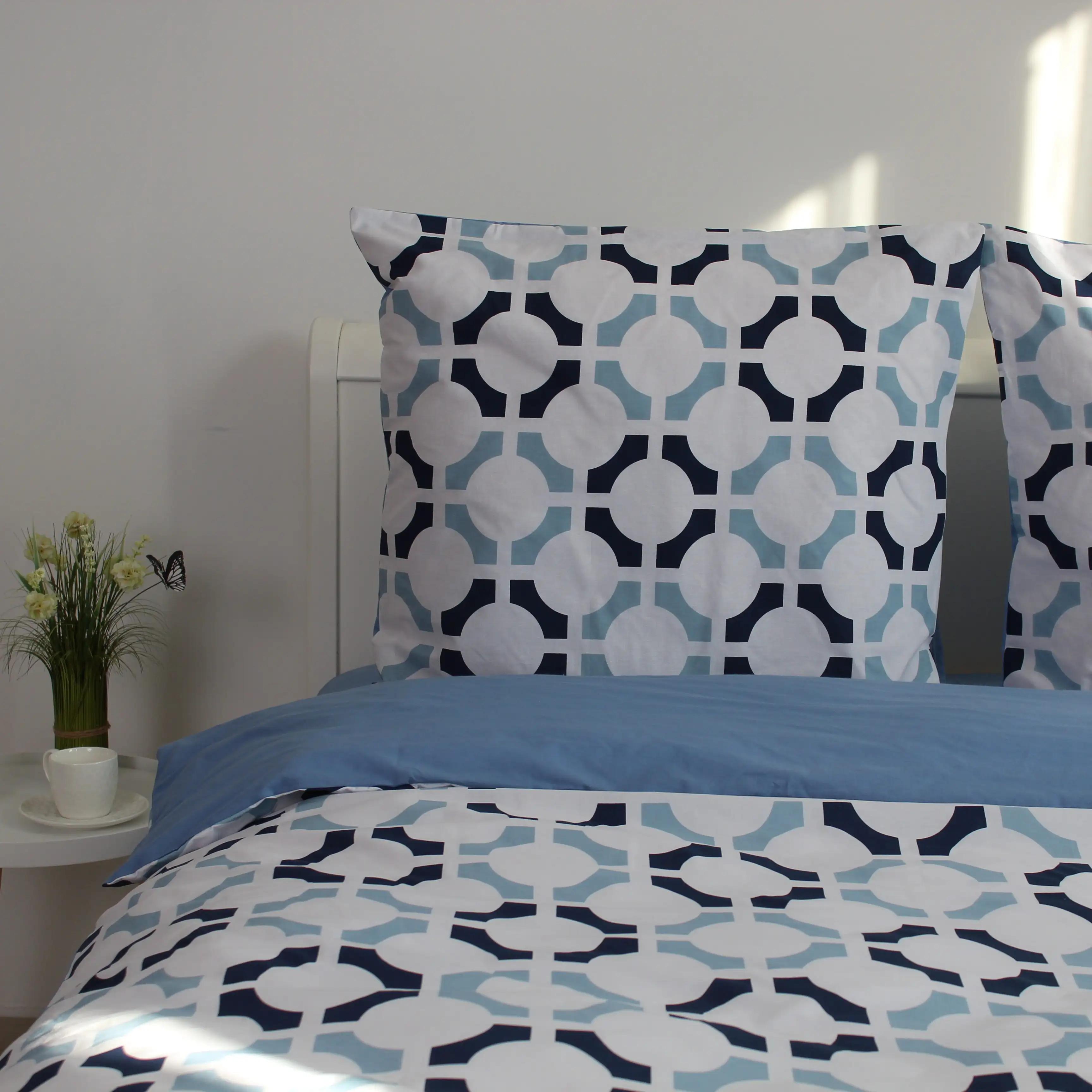 Комплект постільної білизни ТЕП "Happy Sleep" Ocean Grid, полуторна - Фото 3