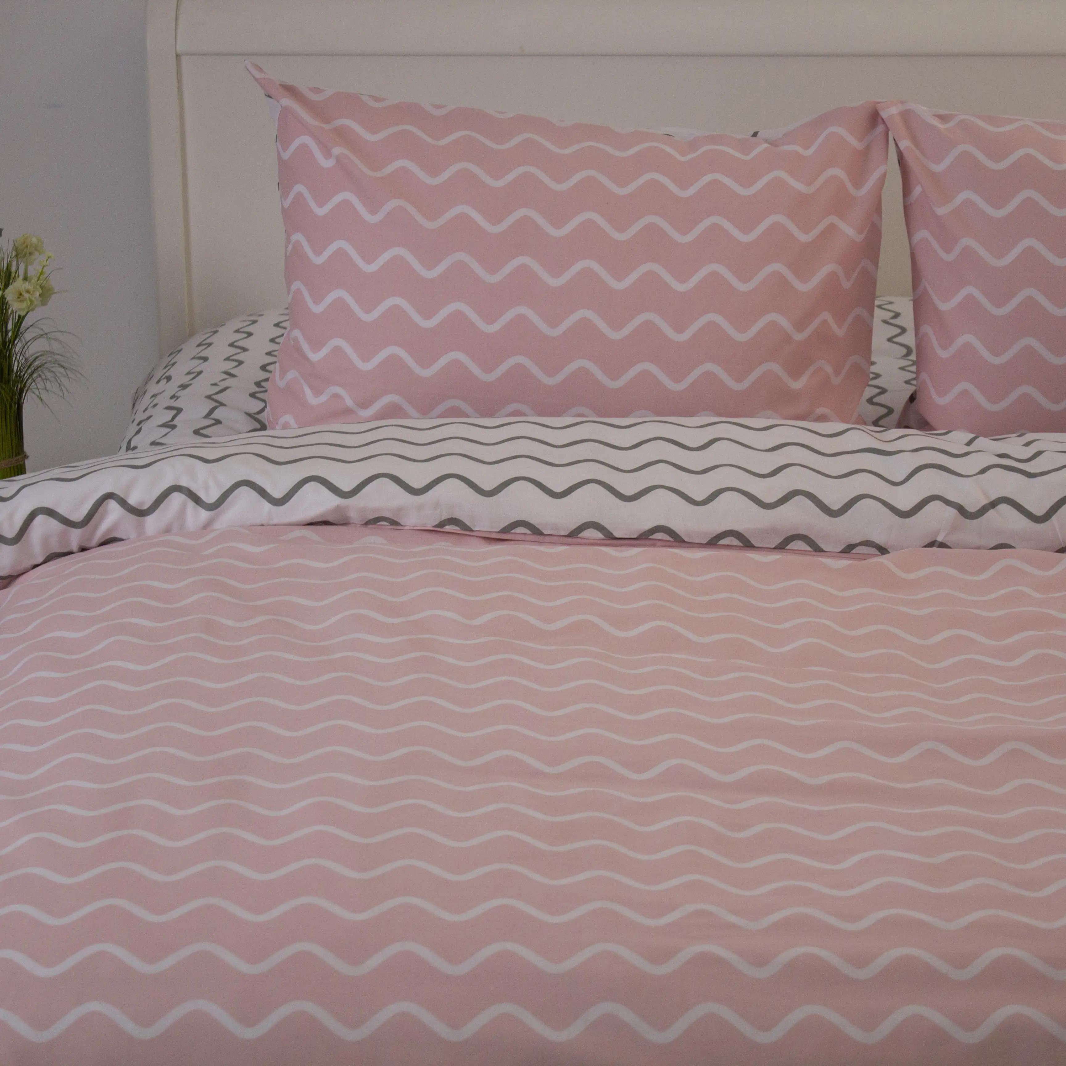 Bed Linen Set ТЕП «Happy Sleep» Pink Wave, euro - Photo 4