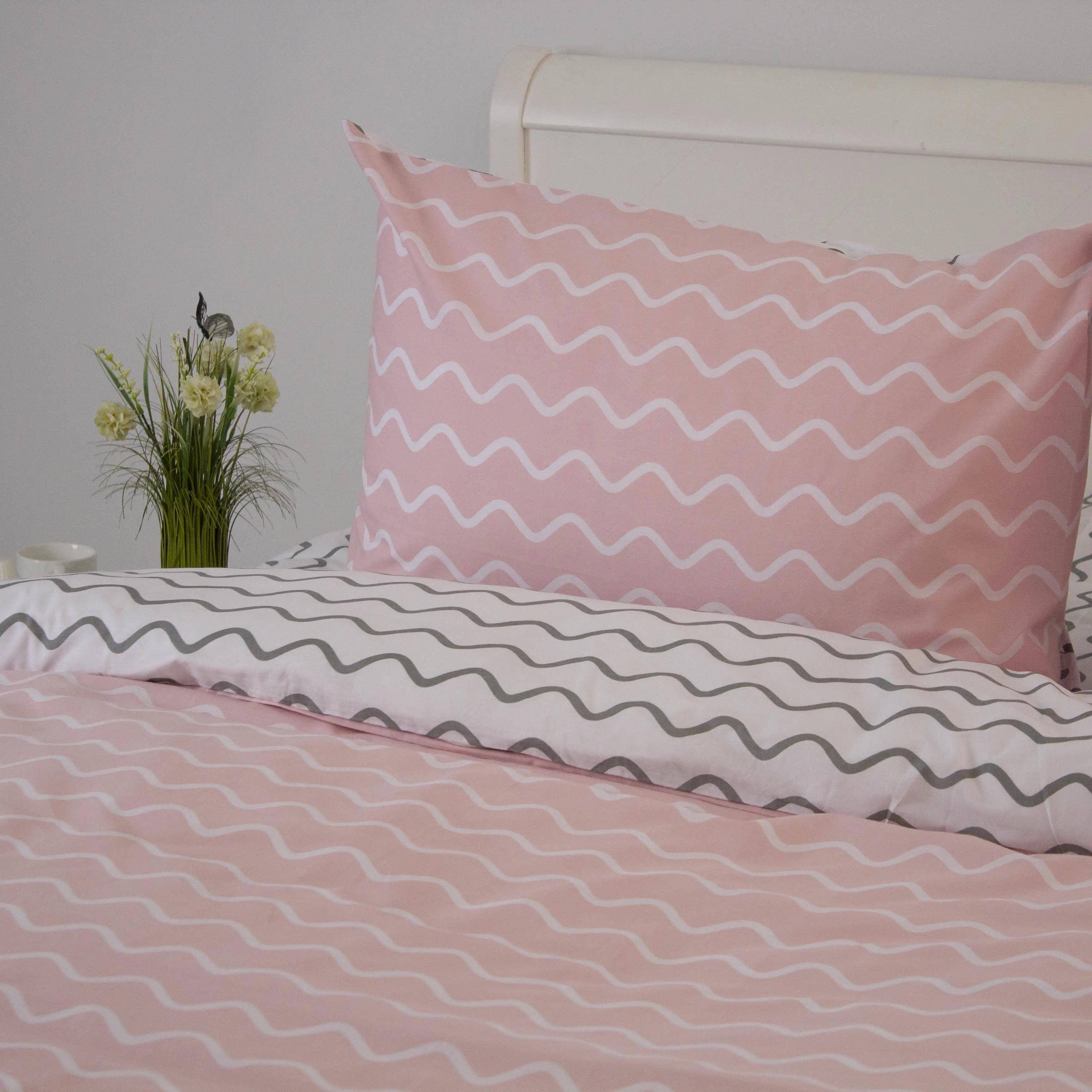 Bed Linen Set ТЕП «Happy Sleep» Pink Wave, euro - Photo 5