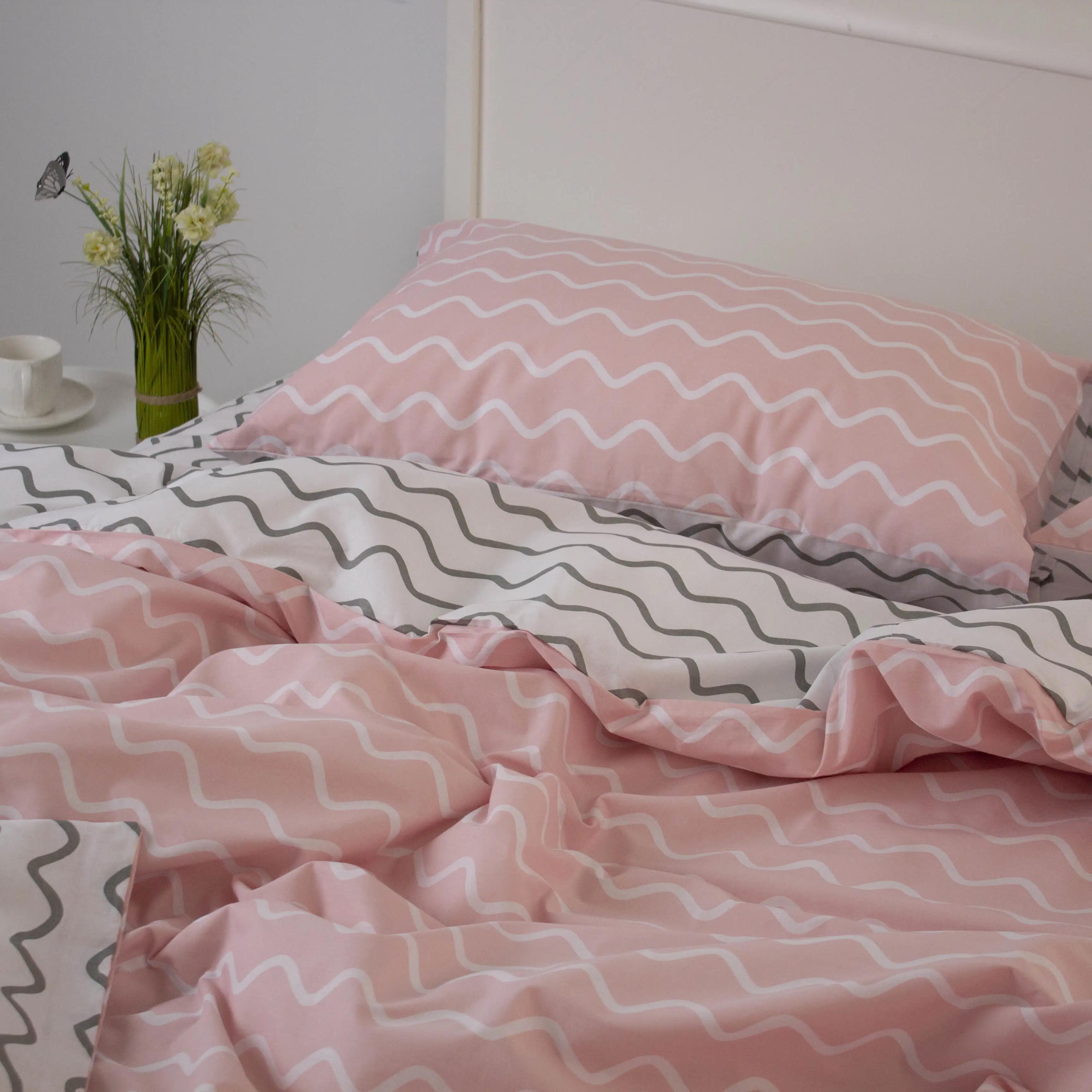 Bed Linen Set ТЕП «Happy Sleep» Pink Wave, euro - Photo 6