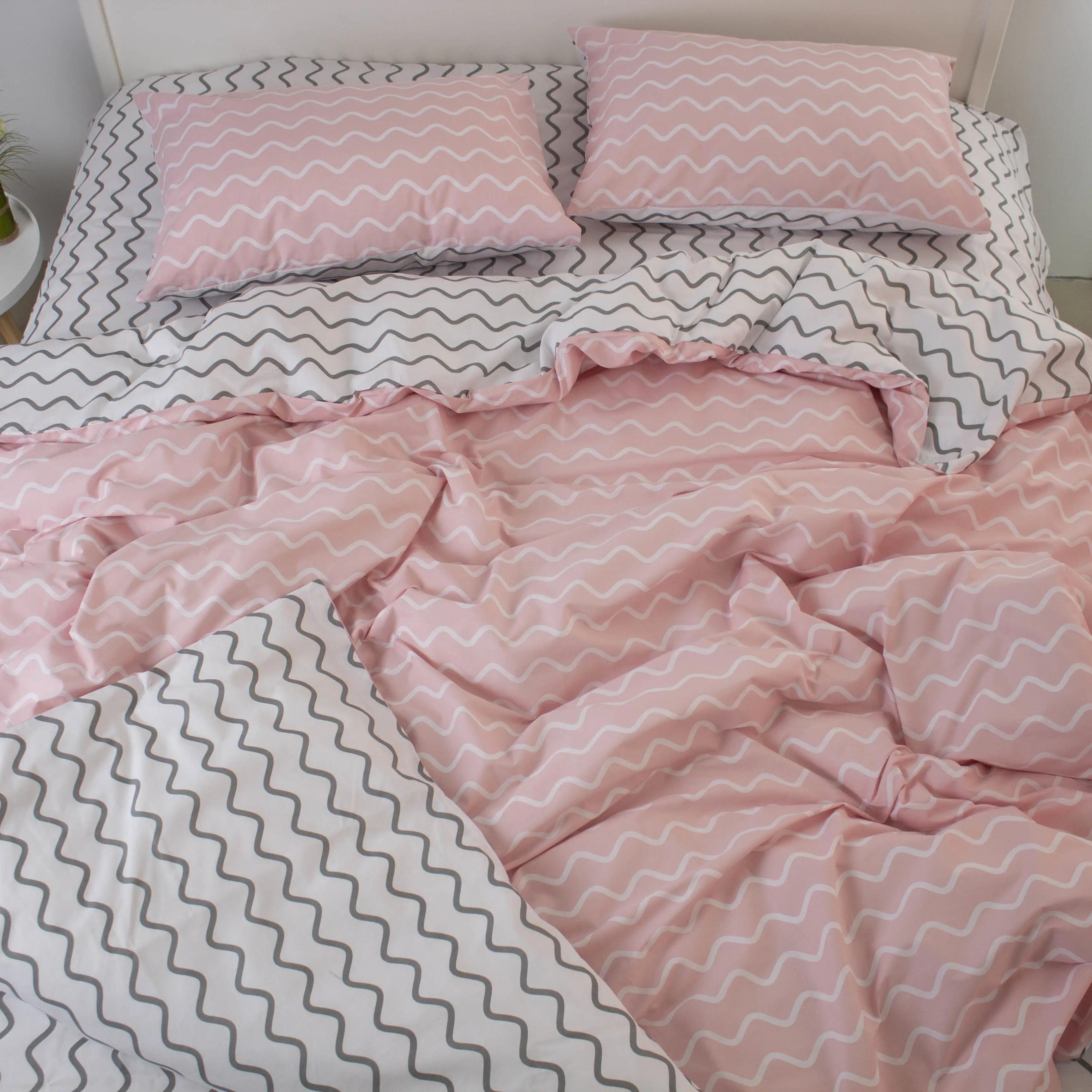Bed Linen Set ТЕП «Happy Sleep» Pink Wave, euro - Photo 7