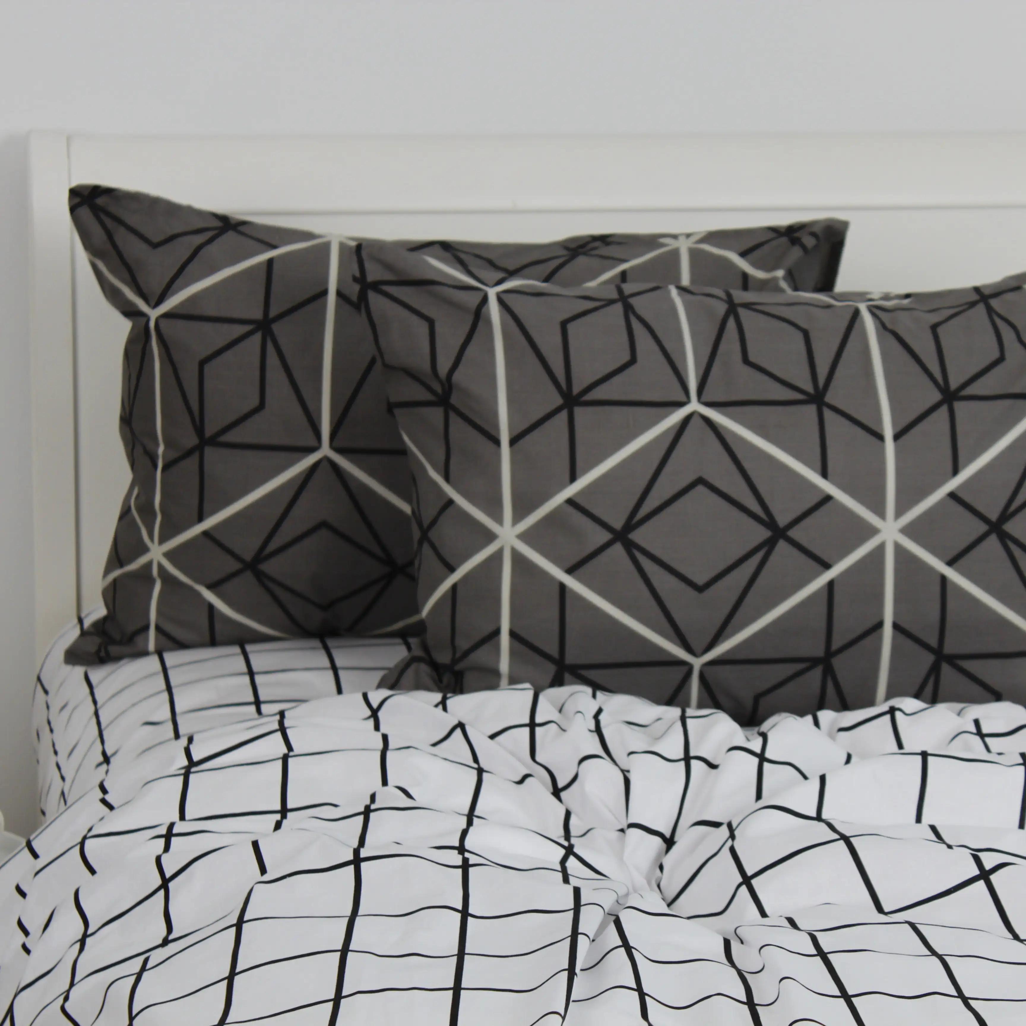 Комплект наволочок ТЕП скрутка Quadro Stars grey FR, 70x70 - Фото 4
