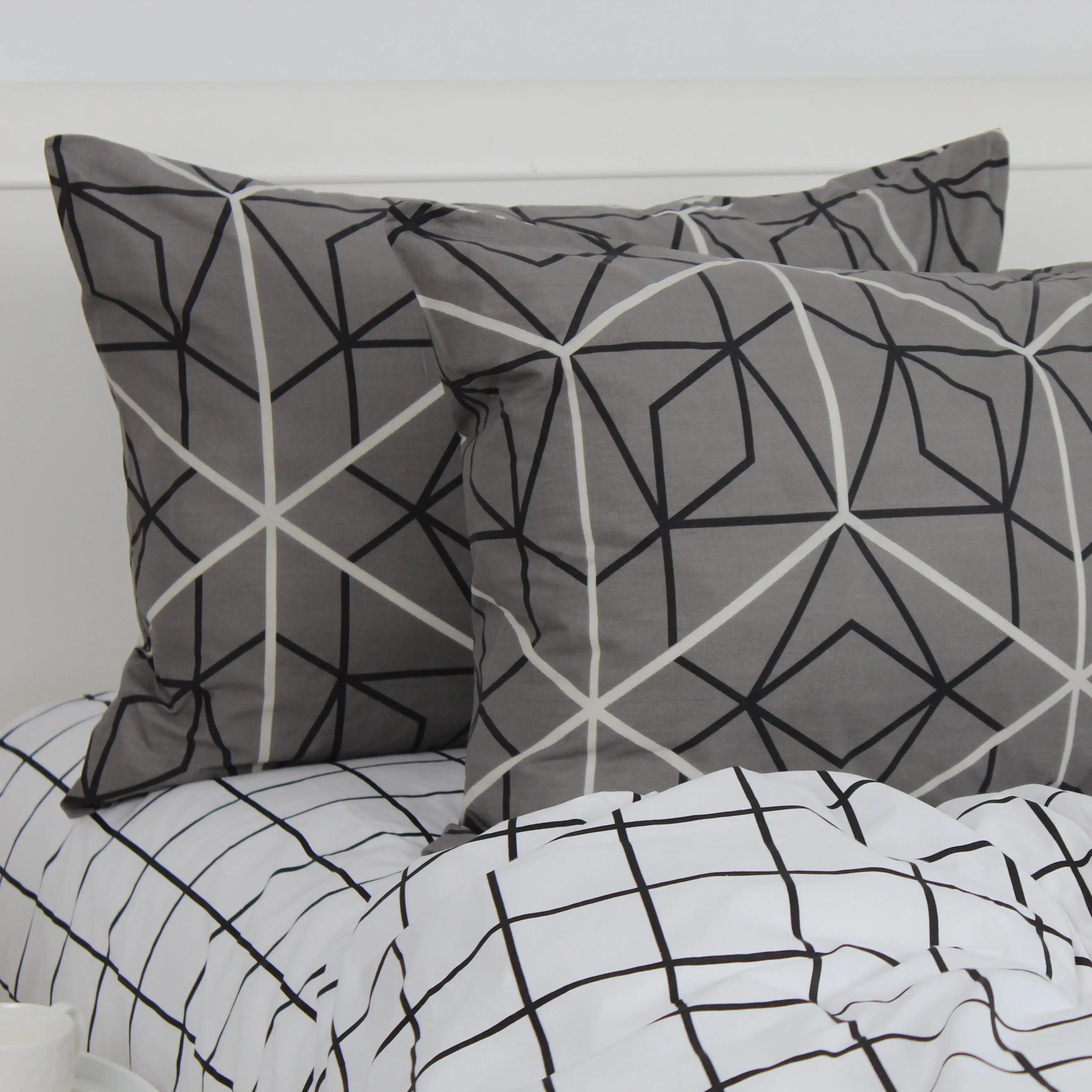 Комплект наволочок ТЕП скрутка Quadro Stars grey FR, 70x70 - Фото 5