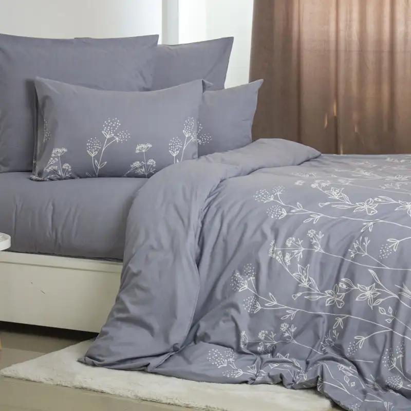 Комплект постільної білизни Melluna Silent Garden, євро - Фото 3