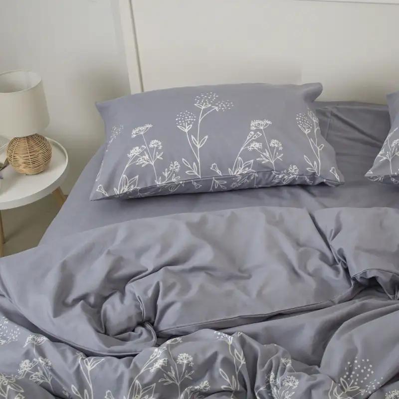 Комплект постільної білизни Melluna Silent Garden, євро - Фото 4