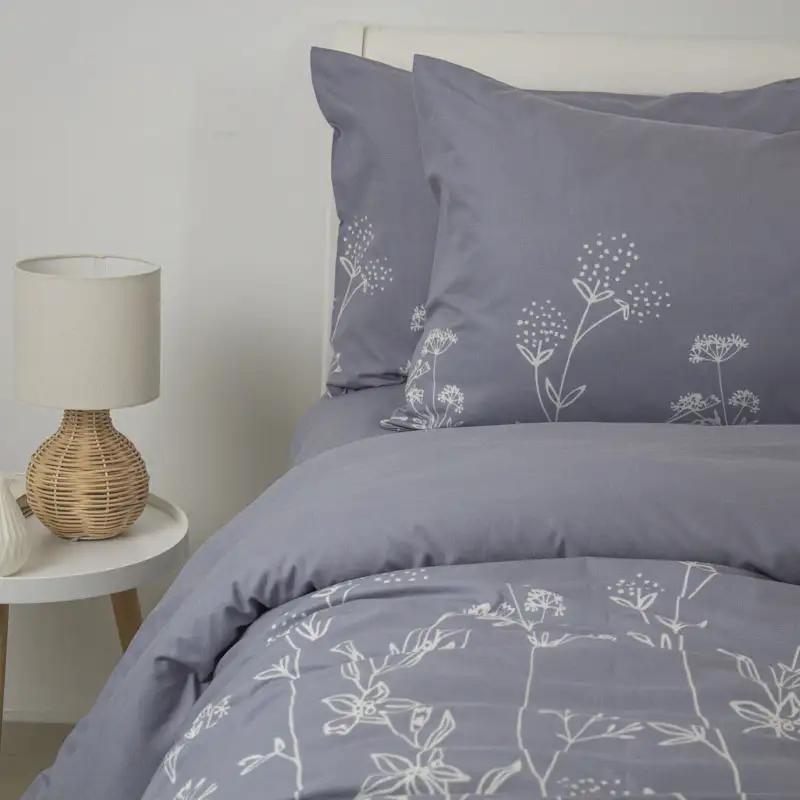 Комплект постільної білизни Melluna Silent Garden, євро - Фото 6