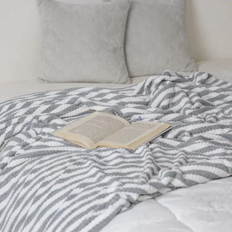 Plaid "SONA" Grey, 160x200 - Photo 4