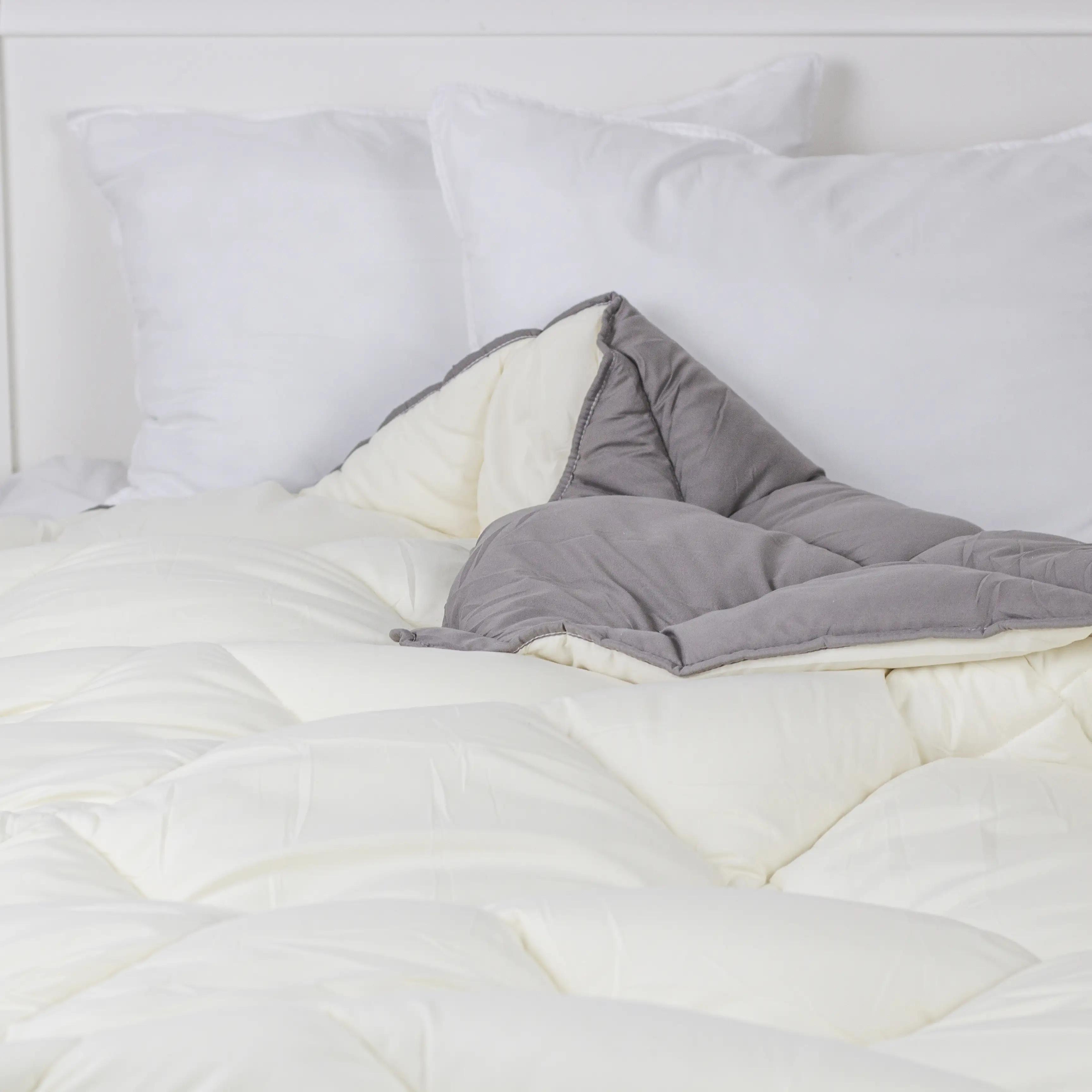 Одеяло FRIENDLY "ALASKA" Темно-серое/молочное, 150x205 - Фото 3