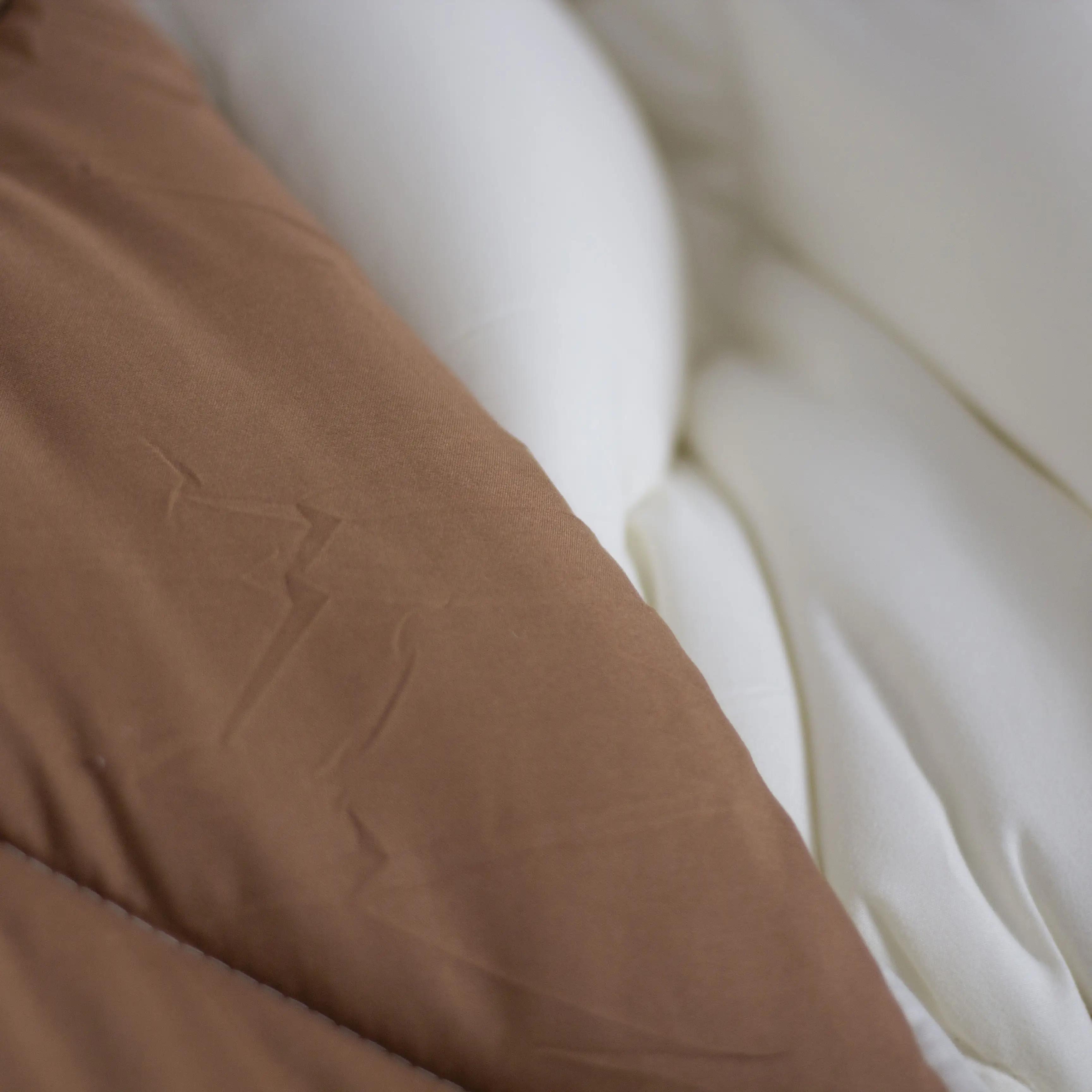 Одеяло FRIENDLY "ALASKA" Темно-бежевое/молочное, 150x205 - Фото 7