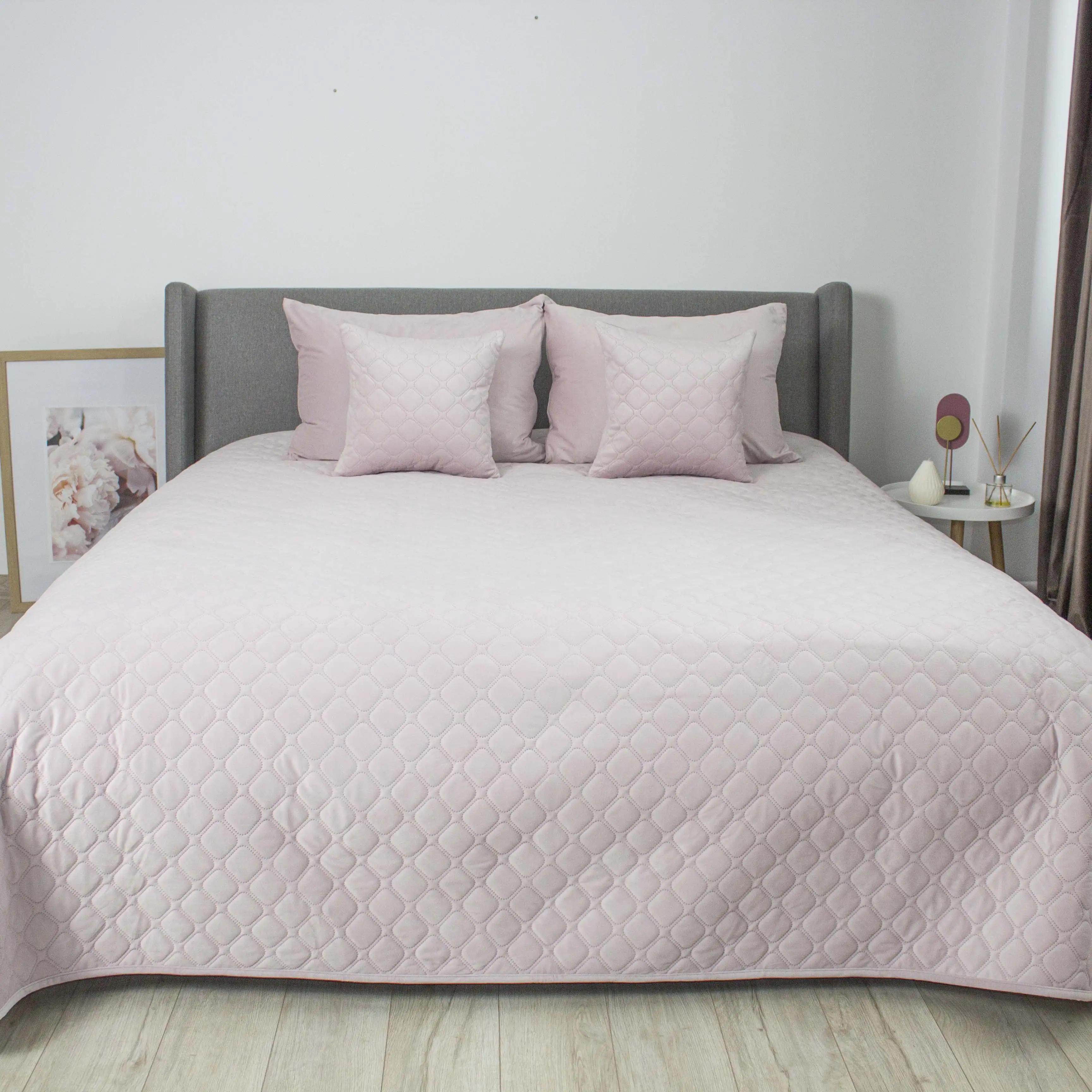 Покривало ТЕП "VELOUR" Lavender/Ромб круглий