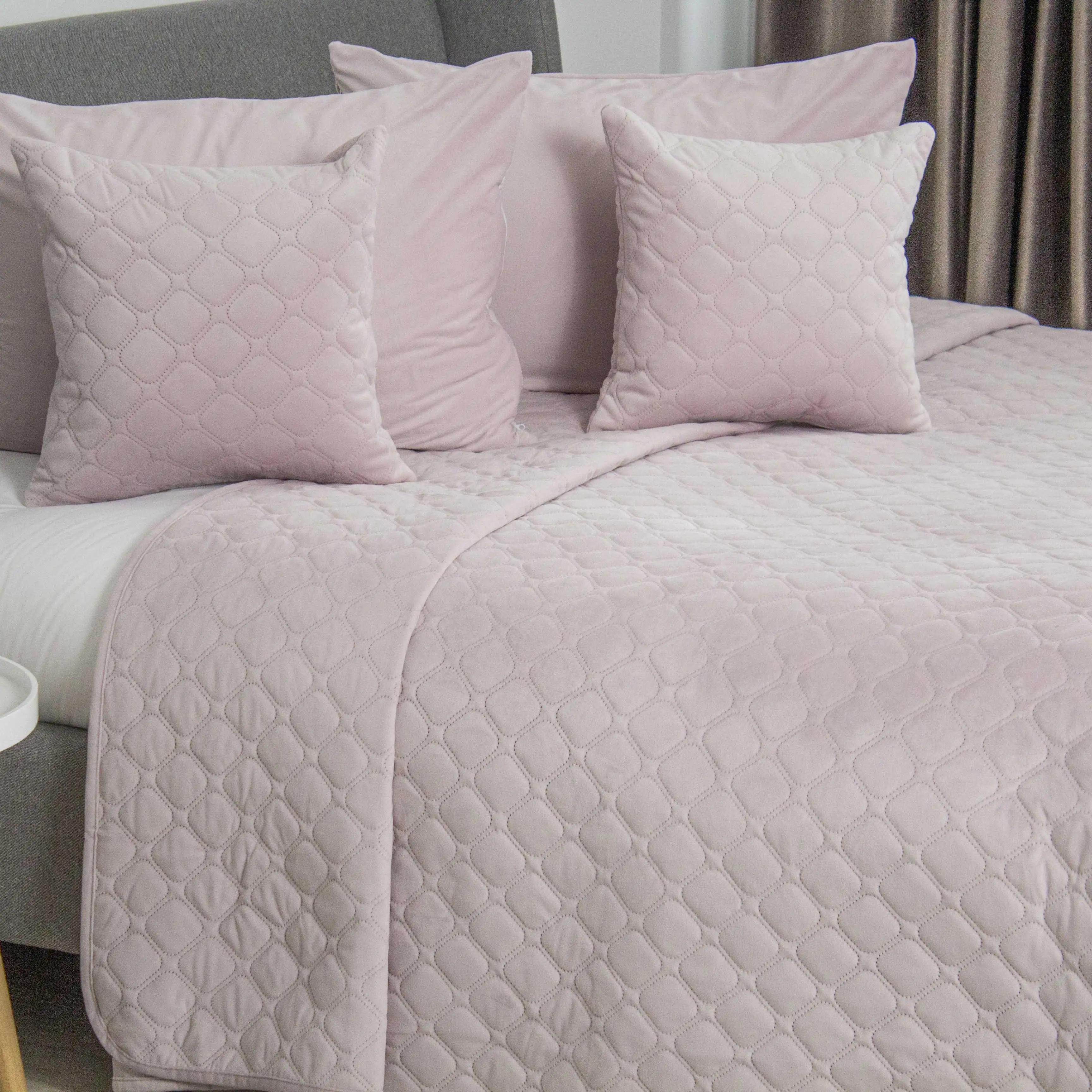 Покривало ТЕП "VELOUR" Lavender/Ромб круглий, 150x210 - Фото 4