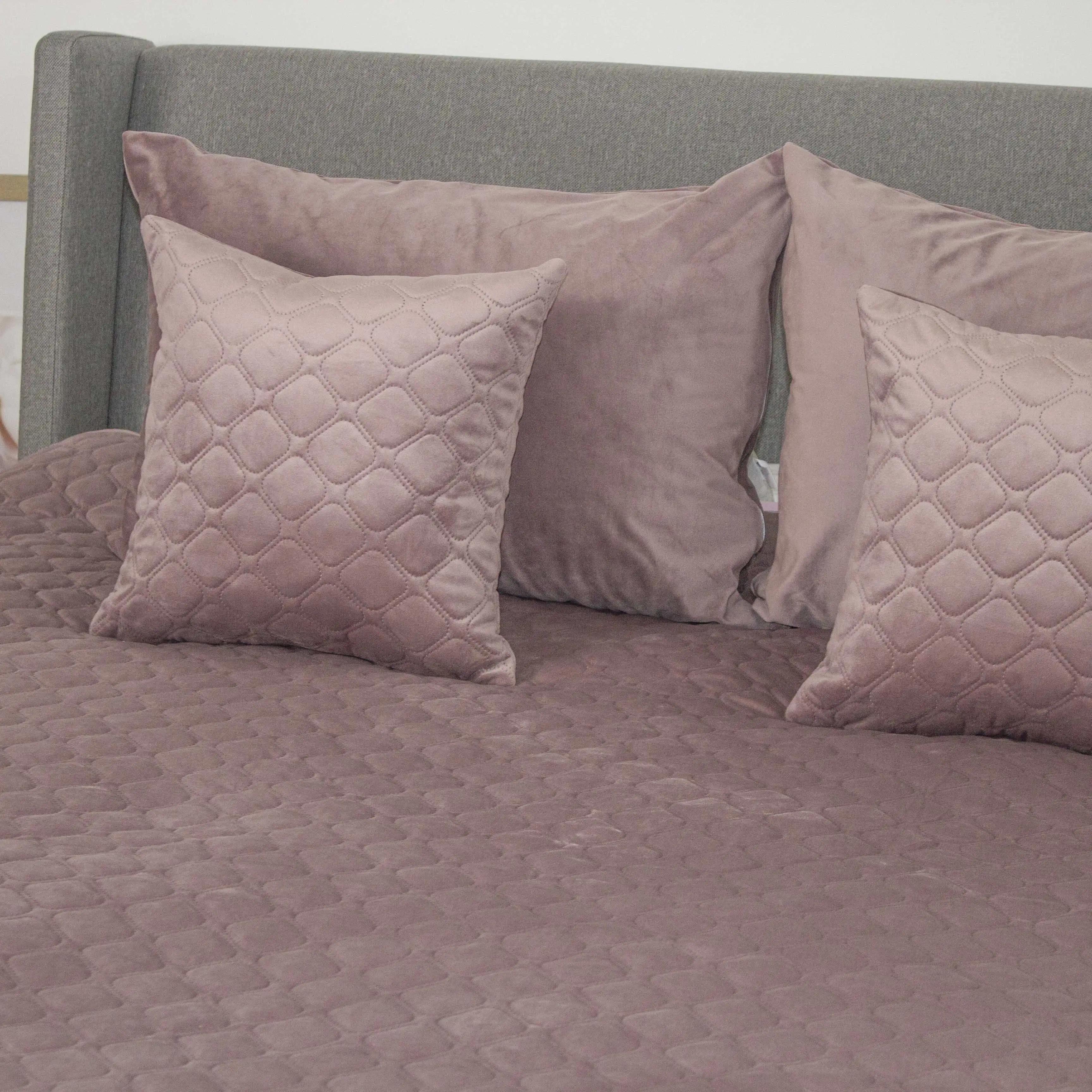 Покривало ТЕП "VELOUR" Elderberry/Ромб круглий, 150x210 - Фото 4