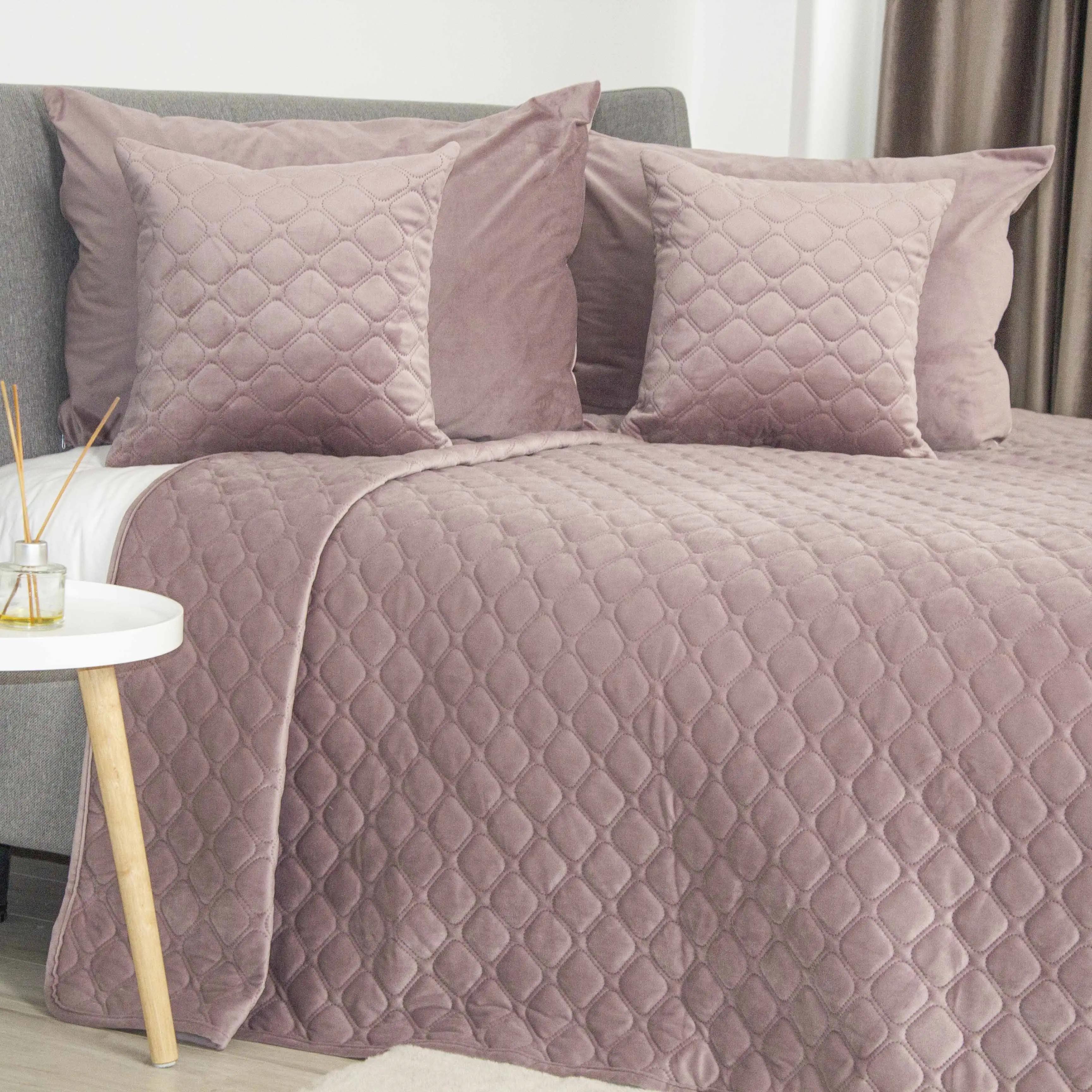 Покривало ТЕП "VELOUR" Elderberry/Ромб круглий, 150x210 - Фото 5