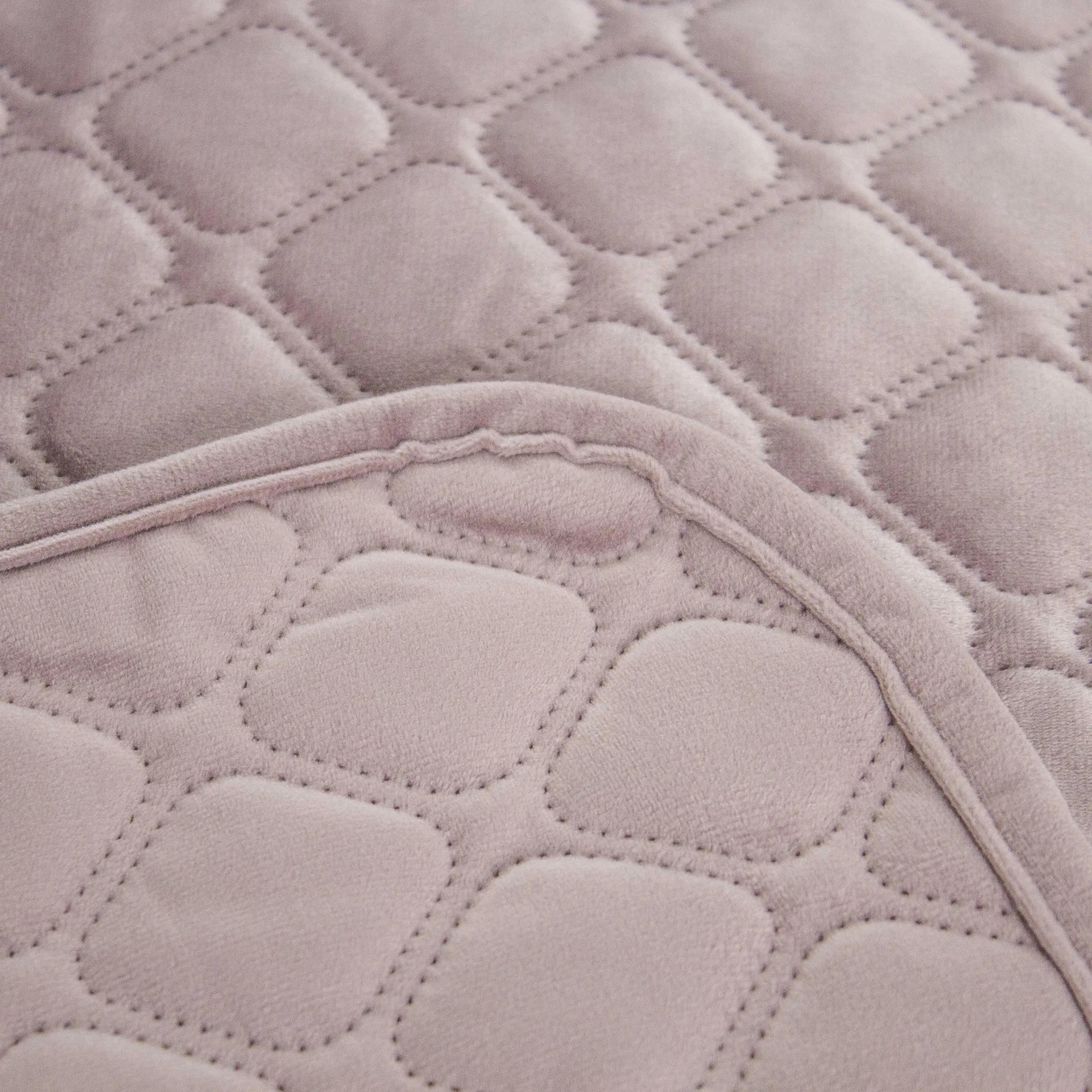 Покривало ТЕП "VELOUR" Elderberry/Ромб круглий, 150x210 - Фото 6