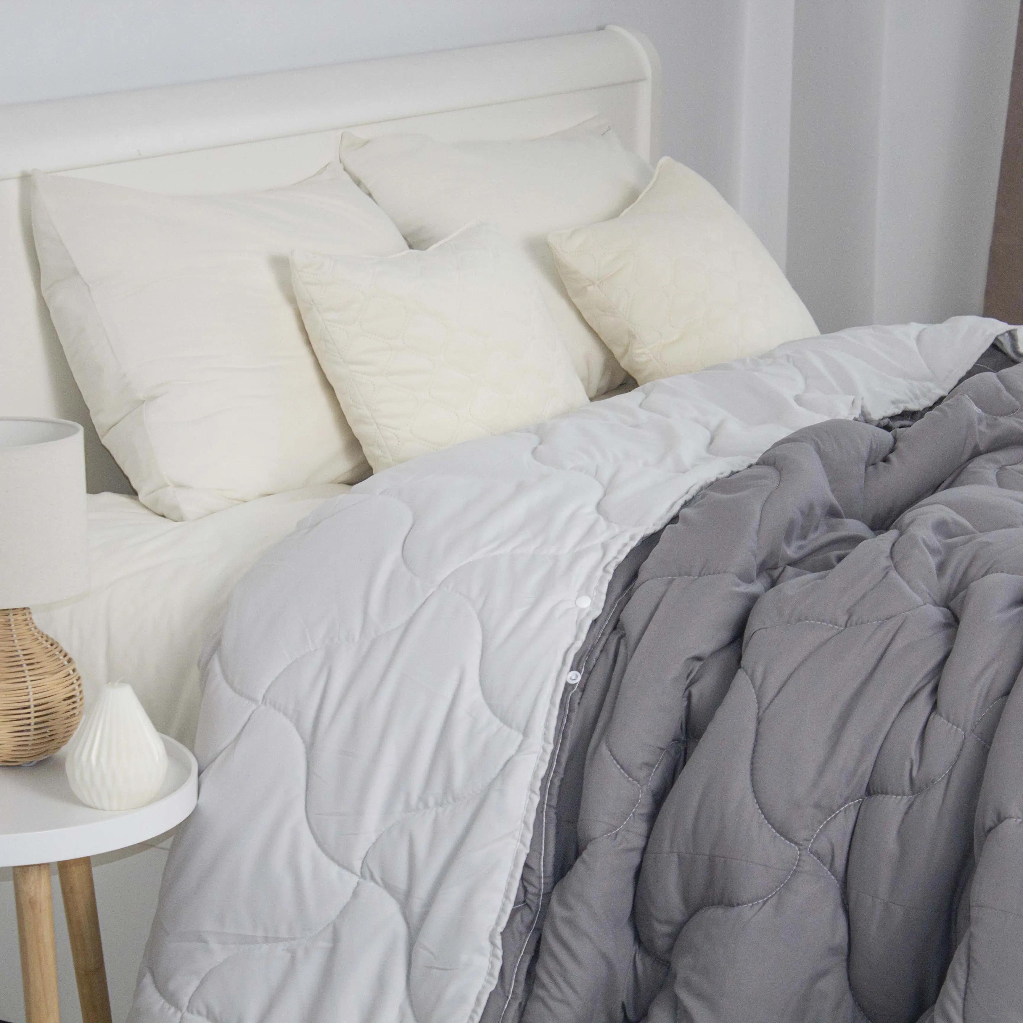 Одеяло Duo Season темно-серая/светло-серая, 180x210 - Фото 2