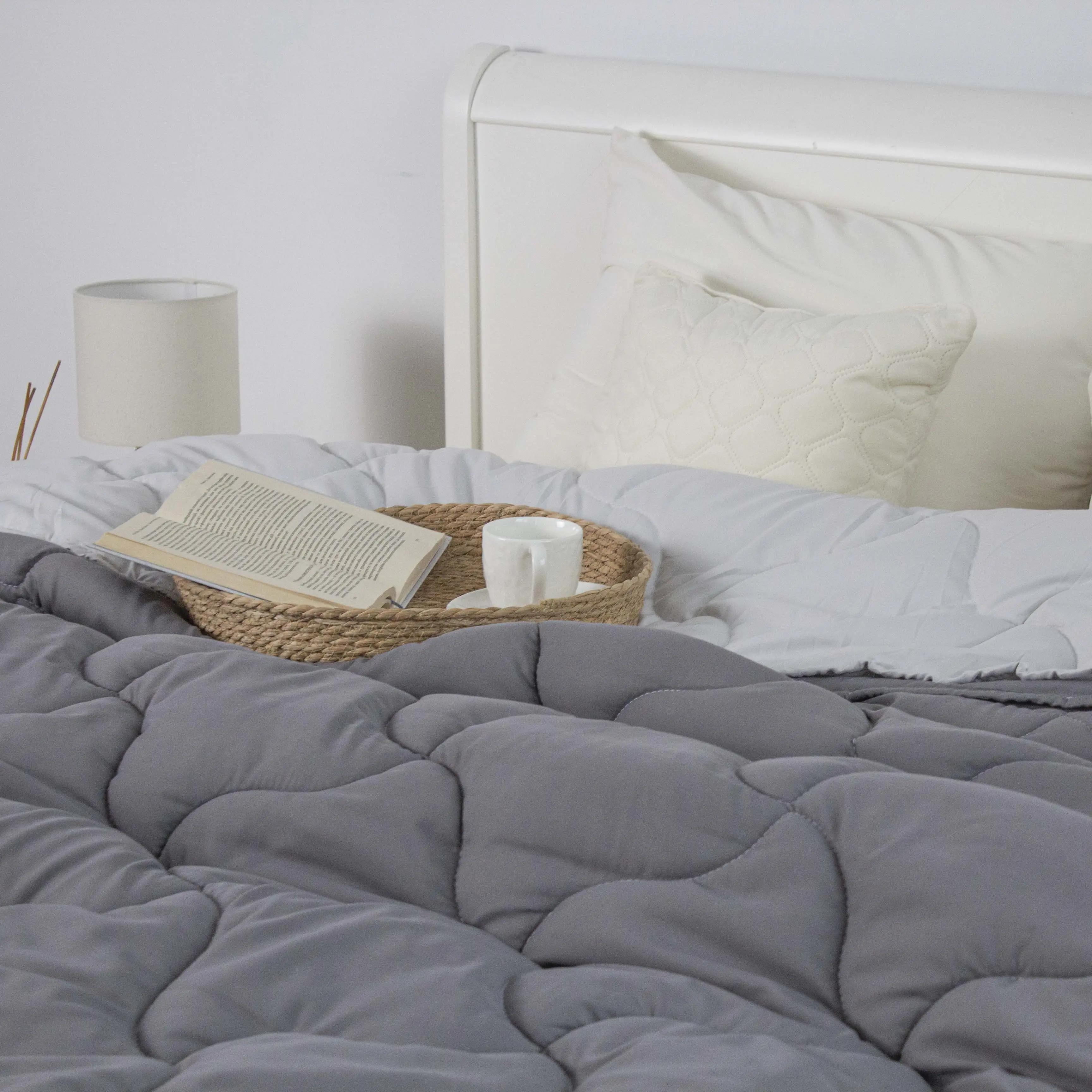 Одеяло Duo Season темно-серая/светло-серая, 180x210 - Фото 4