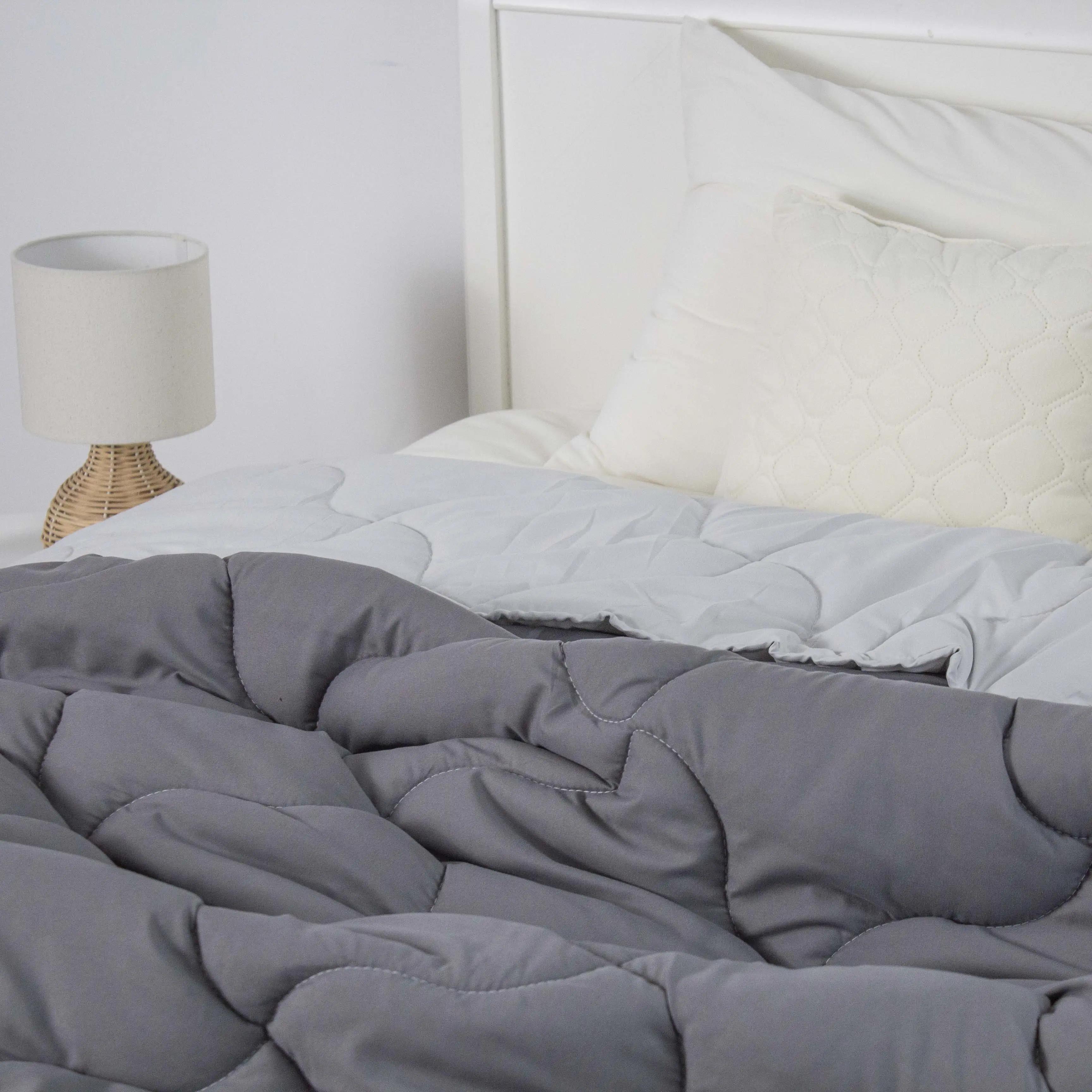 Одеяло Duo Season темно-серая/светло-серая, 180x210 - Фото 5