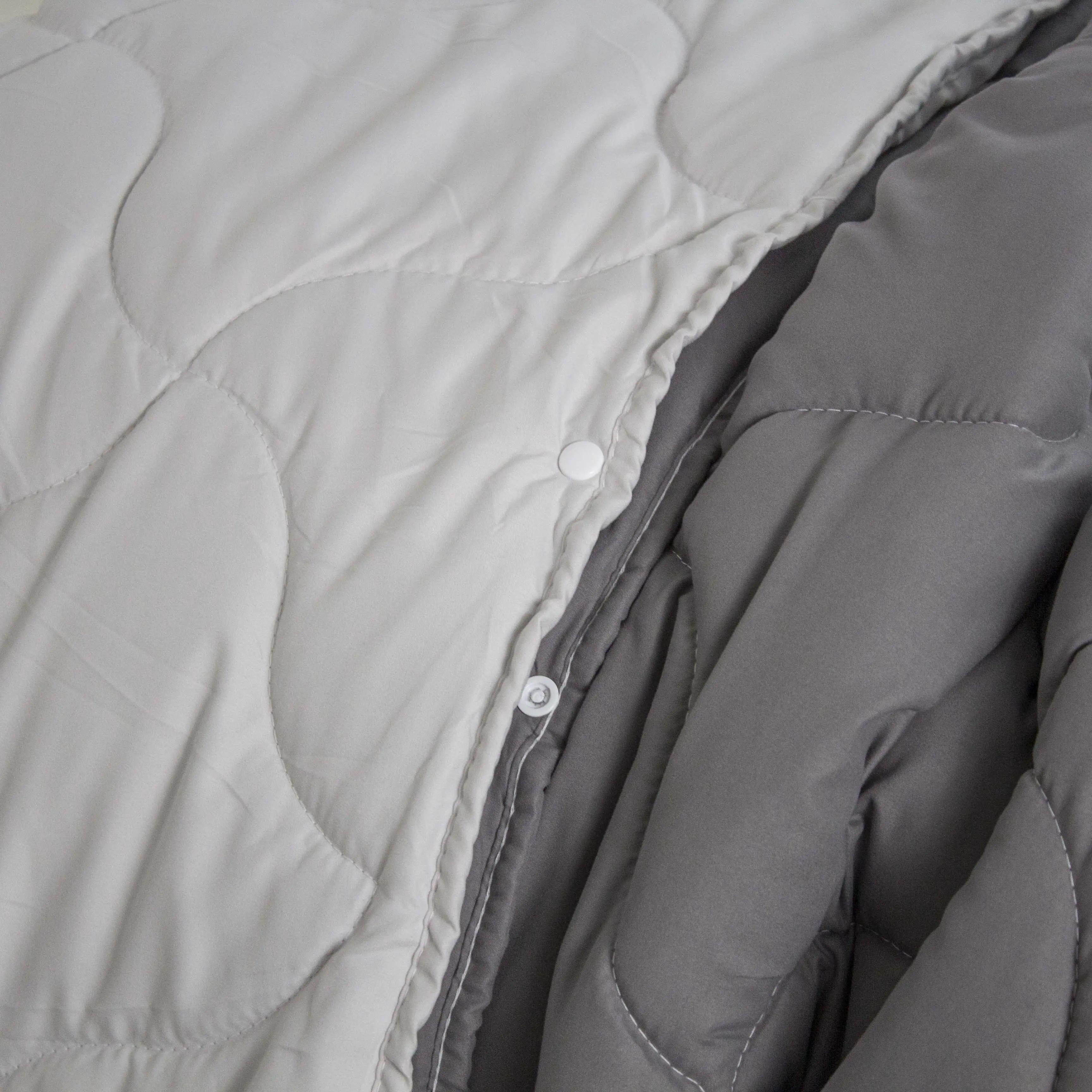 Одеяло Duo Season темно-серая/светло-серая, 180x210 - Фото 6