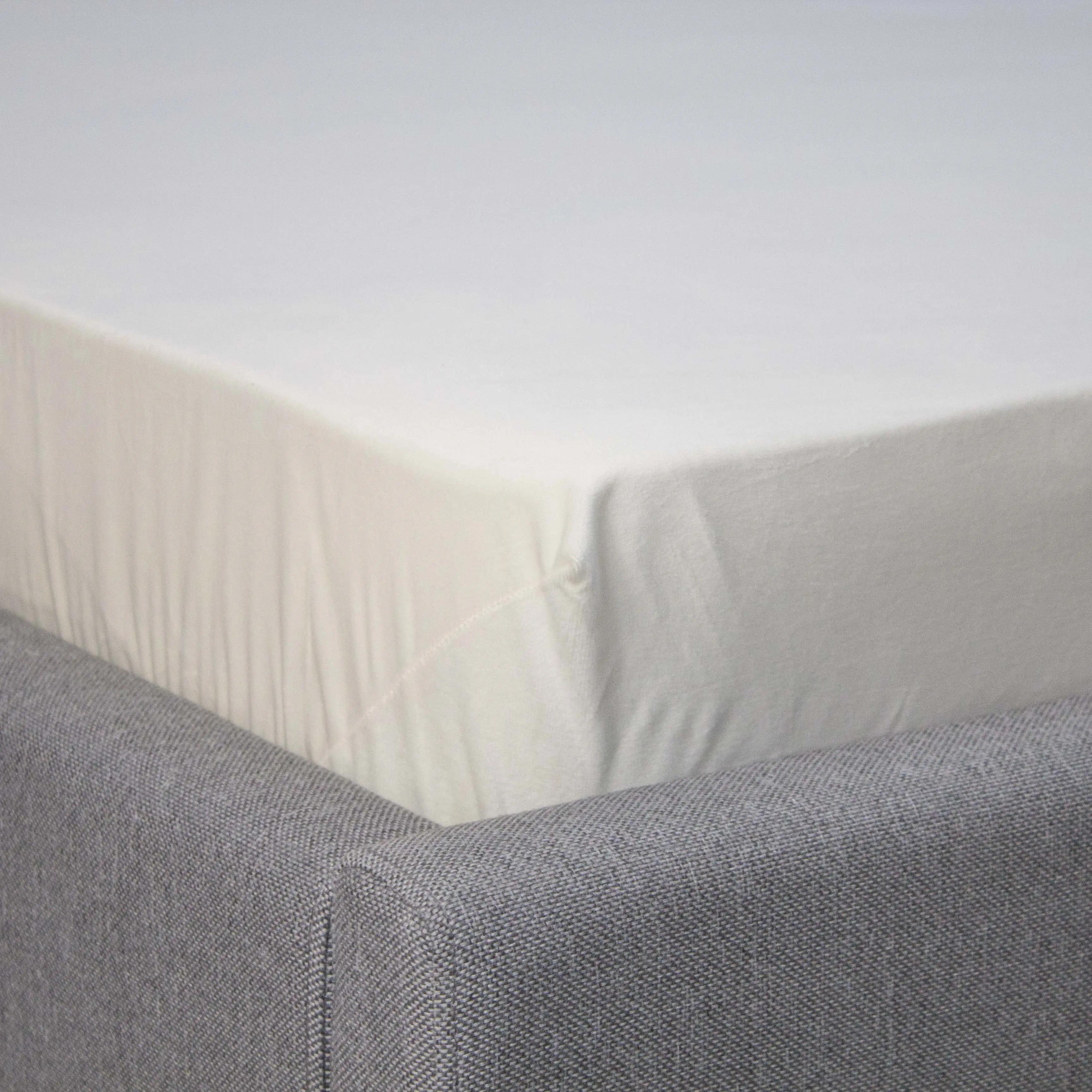 ПростыньТЕП "VELOUR" с резинкой молочное, 160x200 - Фото 3