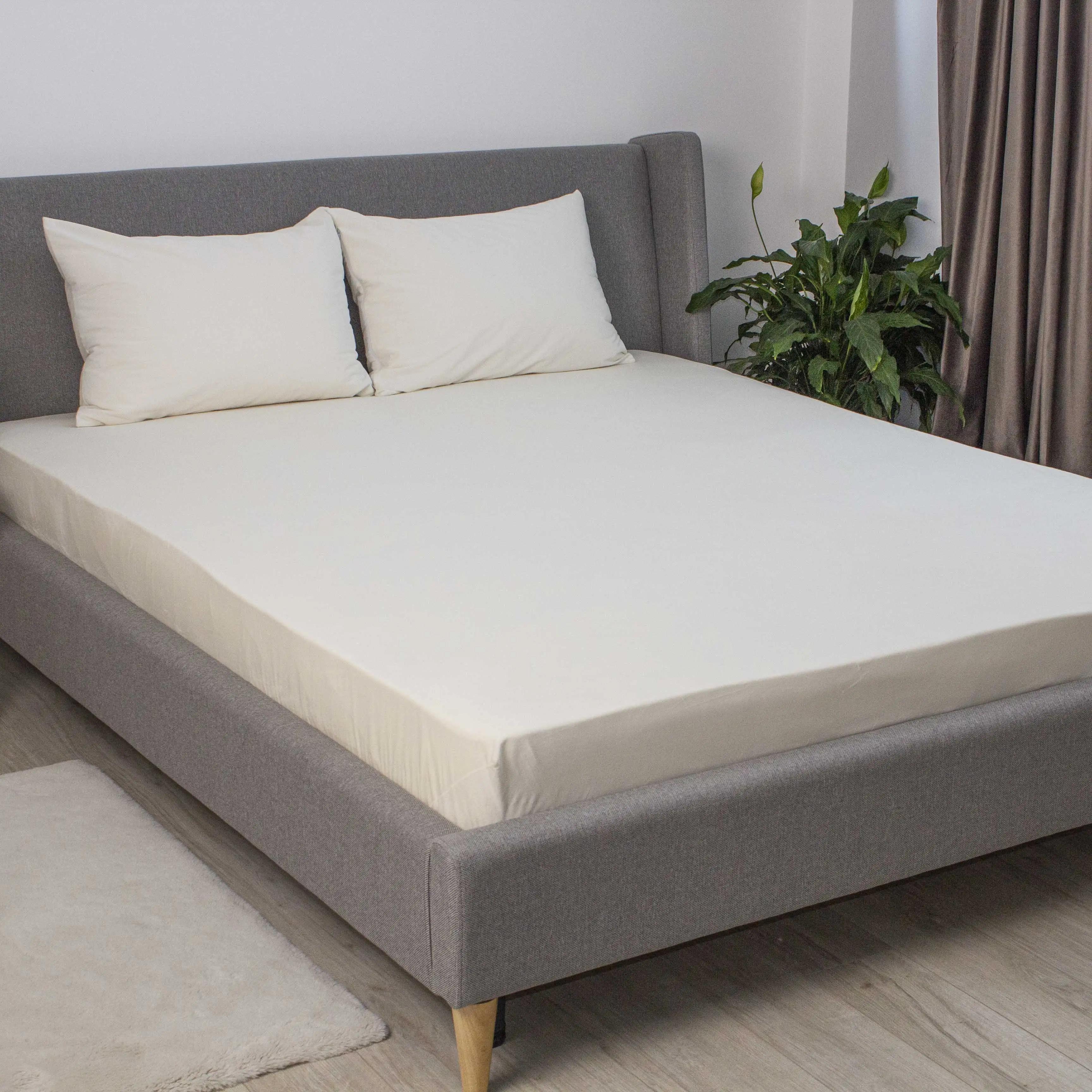 ПростыньТЕП "VELOUR" с резинкой молочное, 160x200 - Фото 5