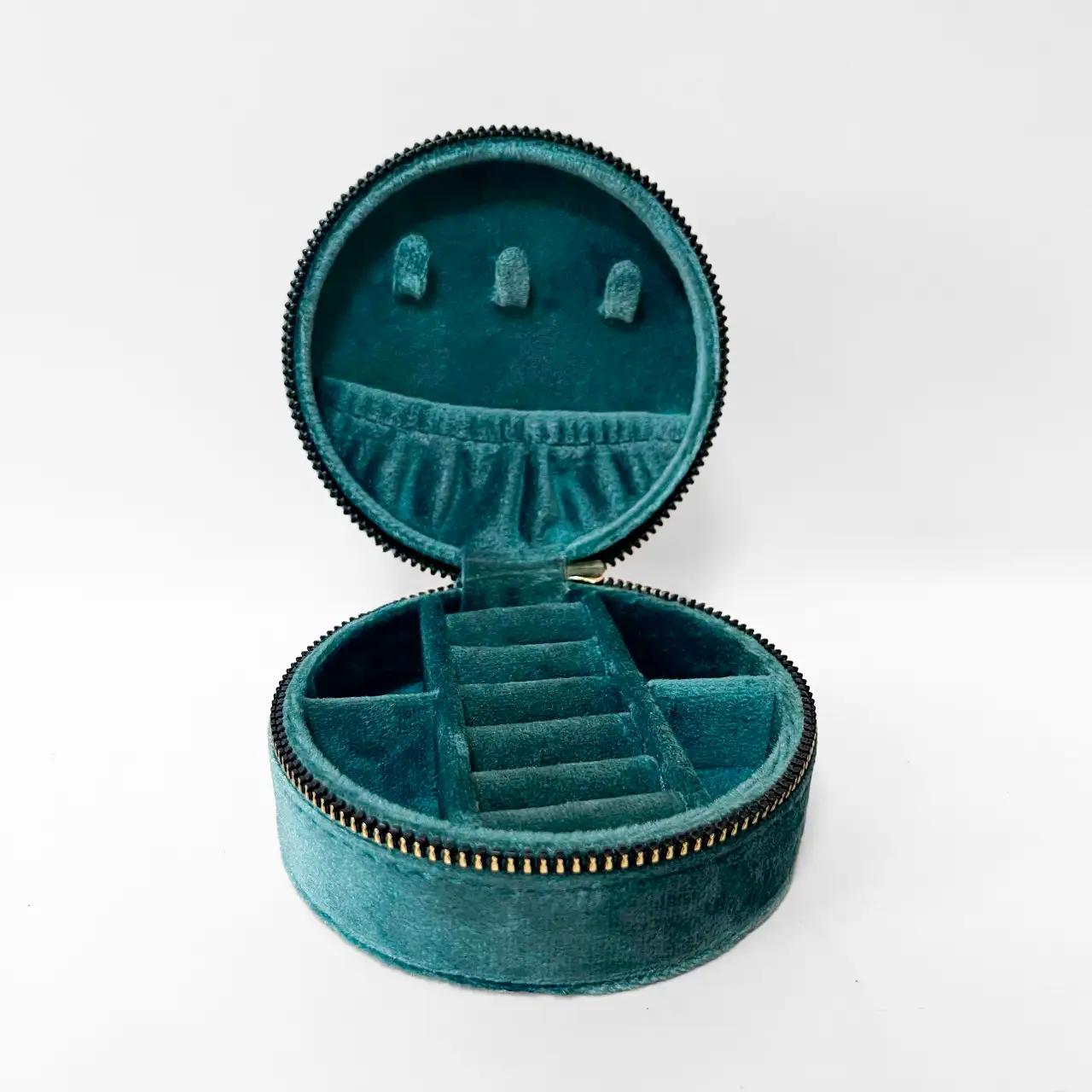 Velvet Soul jewellery organiser, turquoise