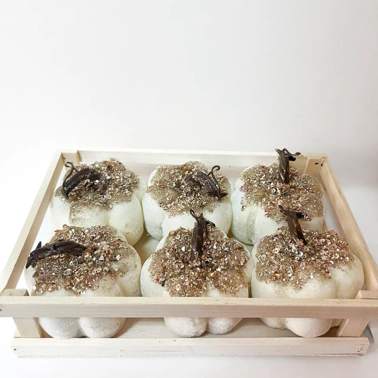 Набор декоративных элементов «Winter Pumpkins», 6 шт.