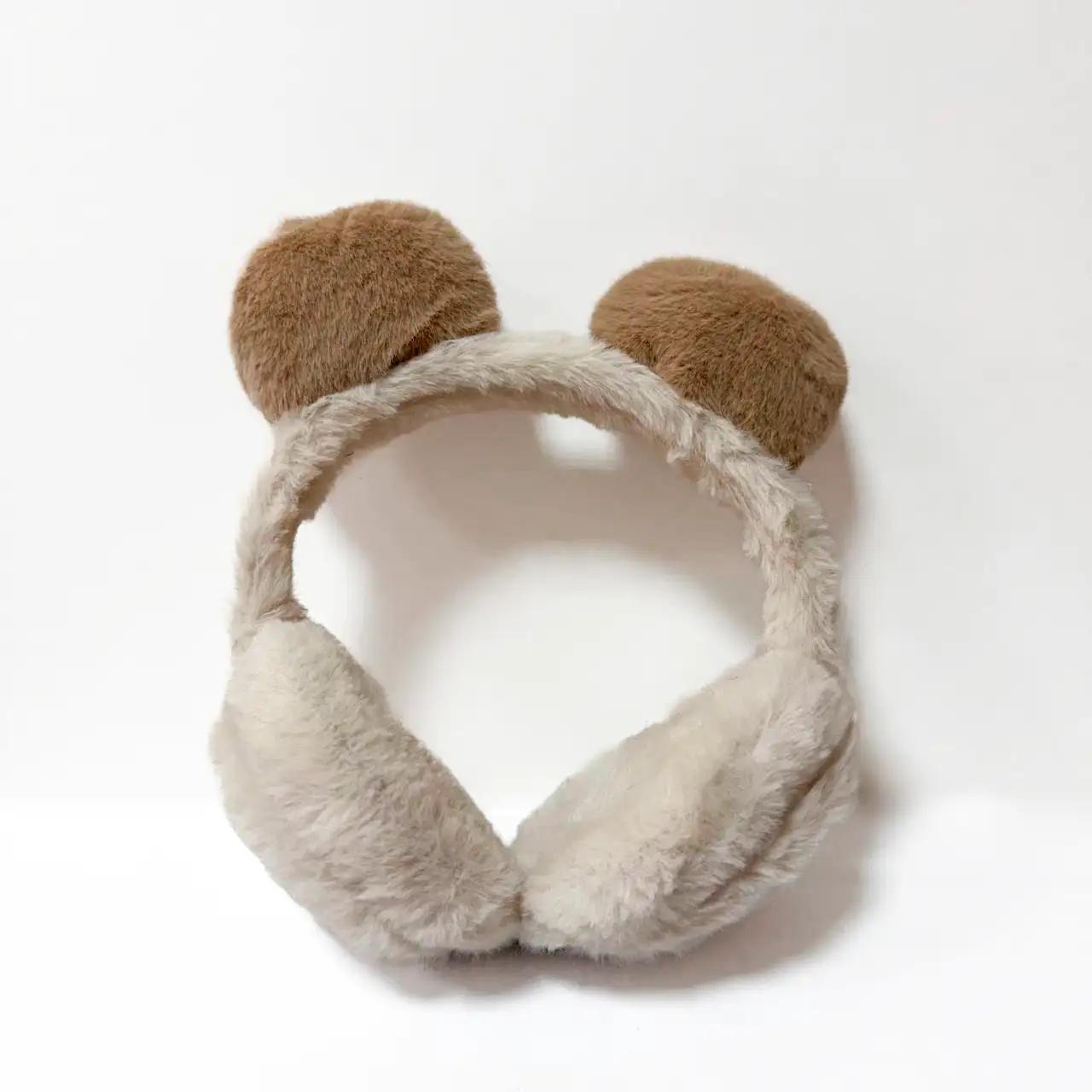Children's headphones TEP Warm Bear milk white