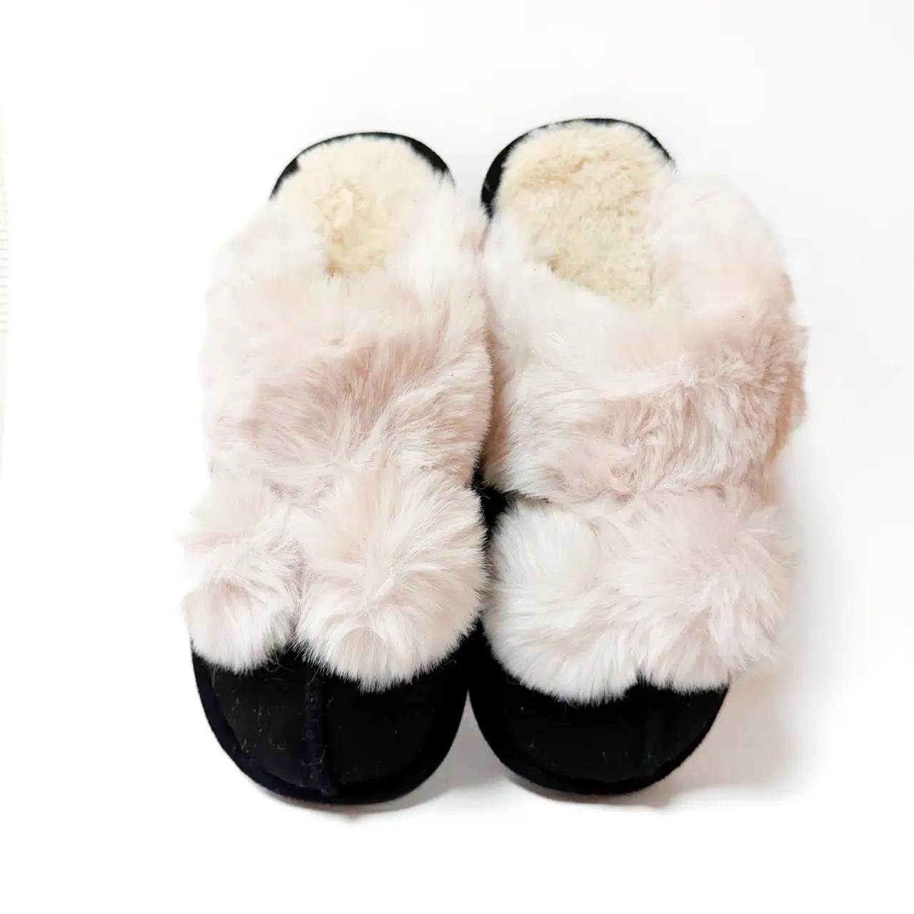 Home slippers TEP Fluffy Comfort black