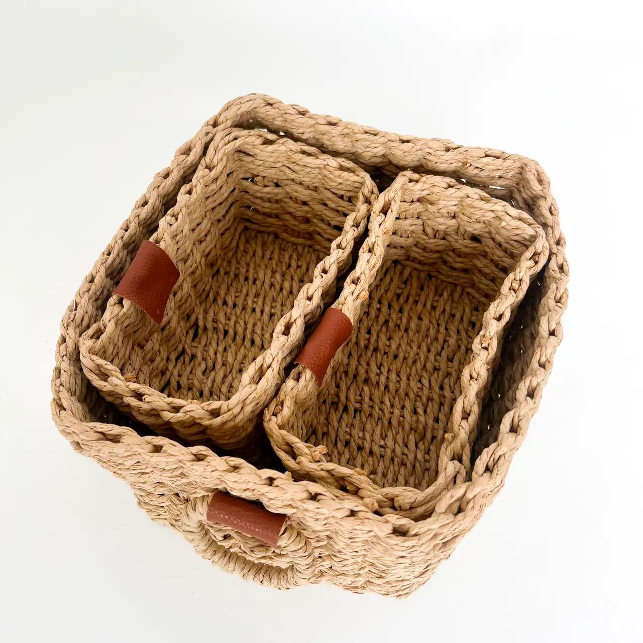 Комплект декоративных корзин Natural Touch, 3 шт - Фото 5