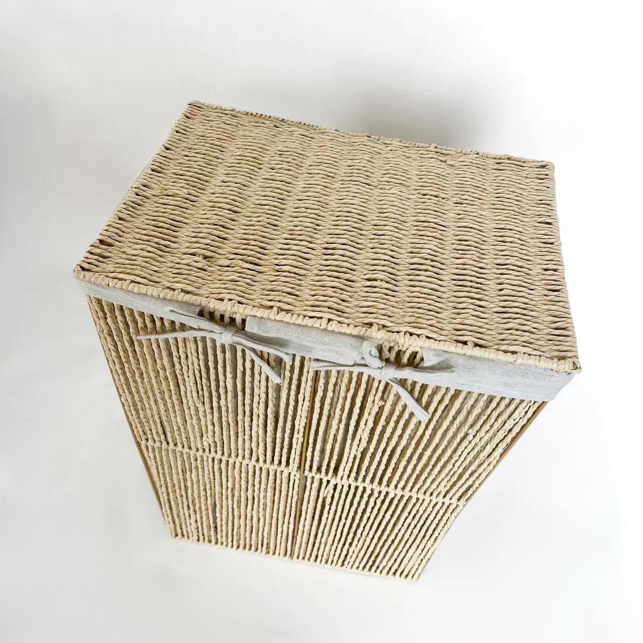 Комплект корзин для белья Natural Home, 3 шт, бежевые - Фото 2