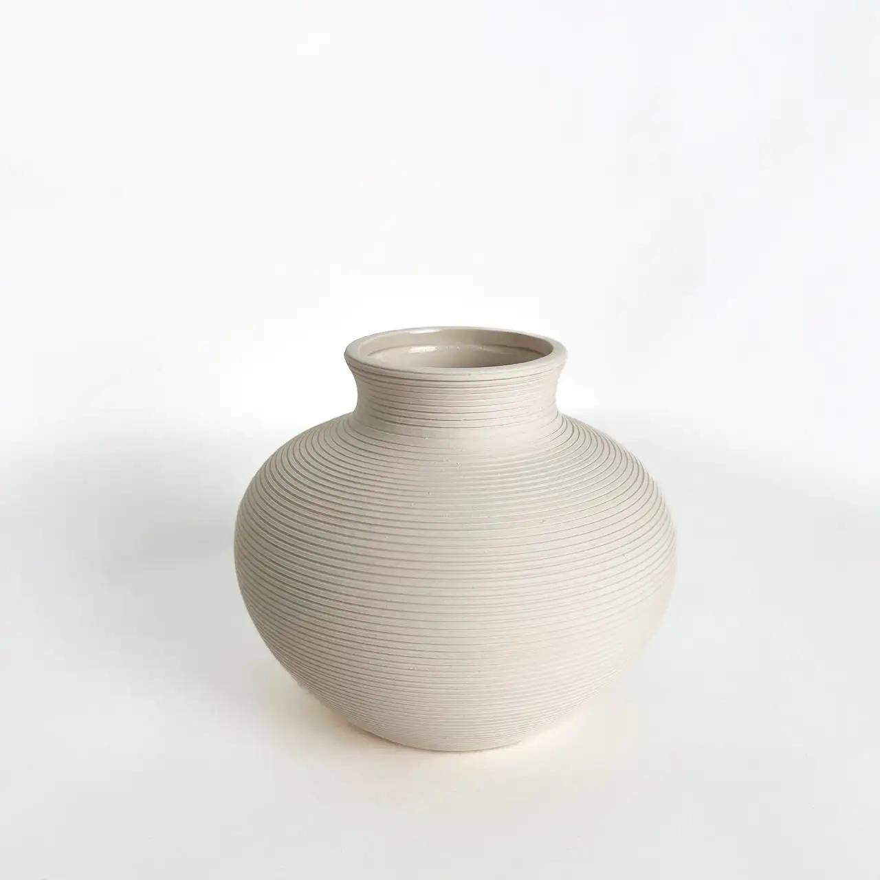 Ваза «Home Spirit», 19,5 см, керамічна, кремова - Фото 3