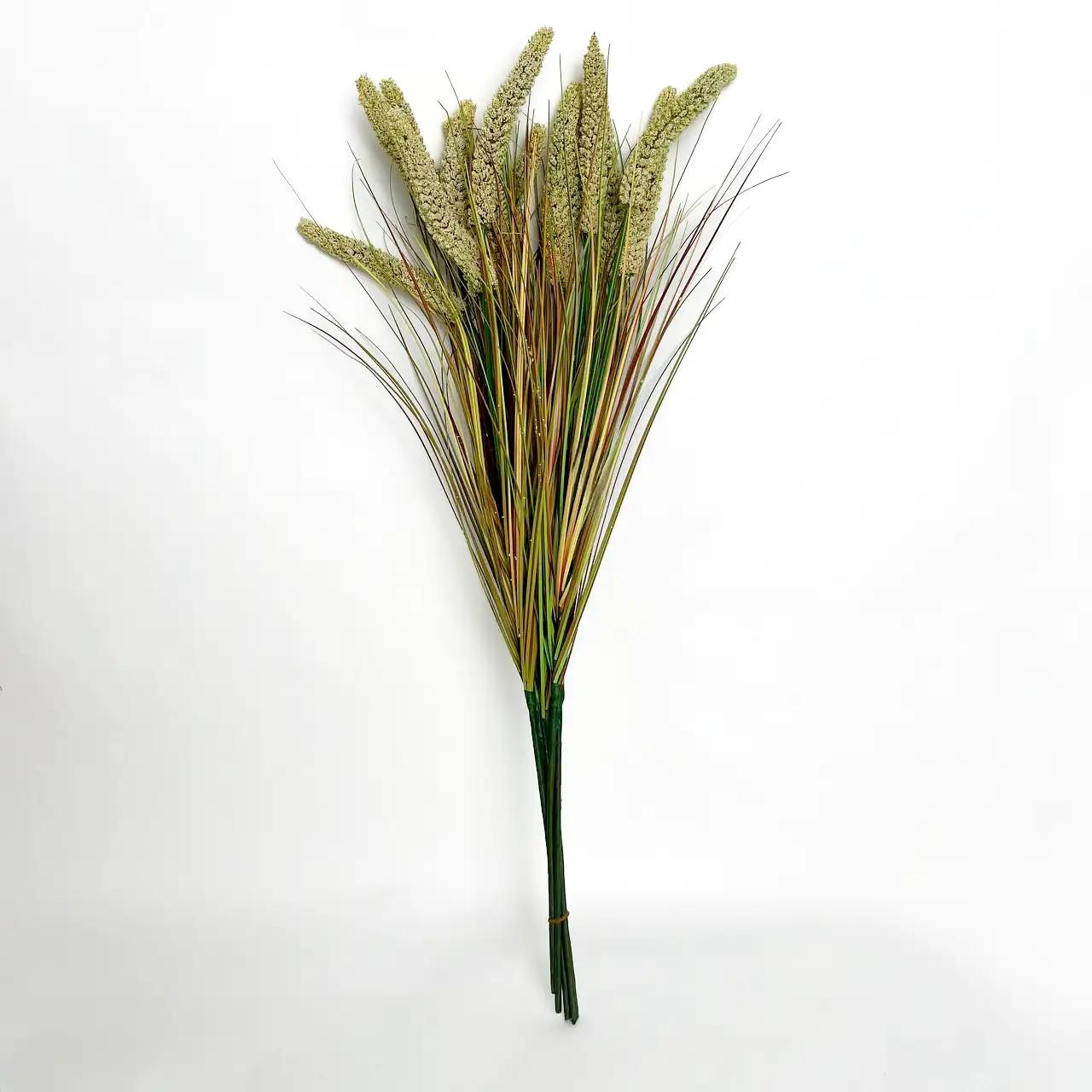 Декоративная ветка «Field Harmony», зелено-белая, 45 см - Фото 2