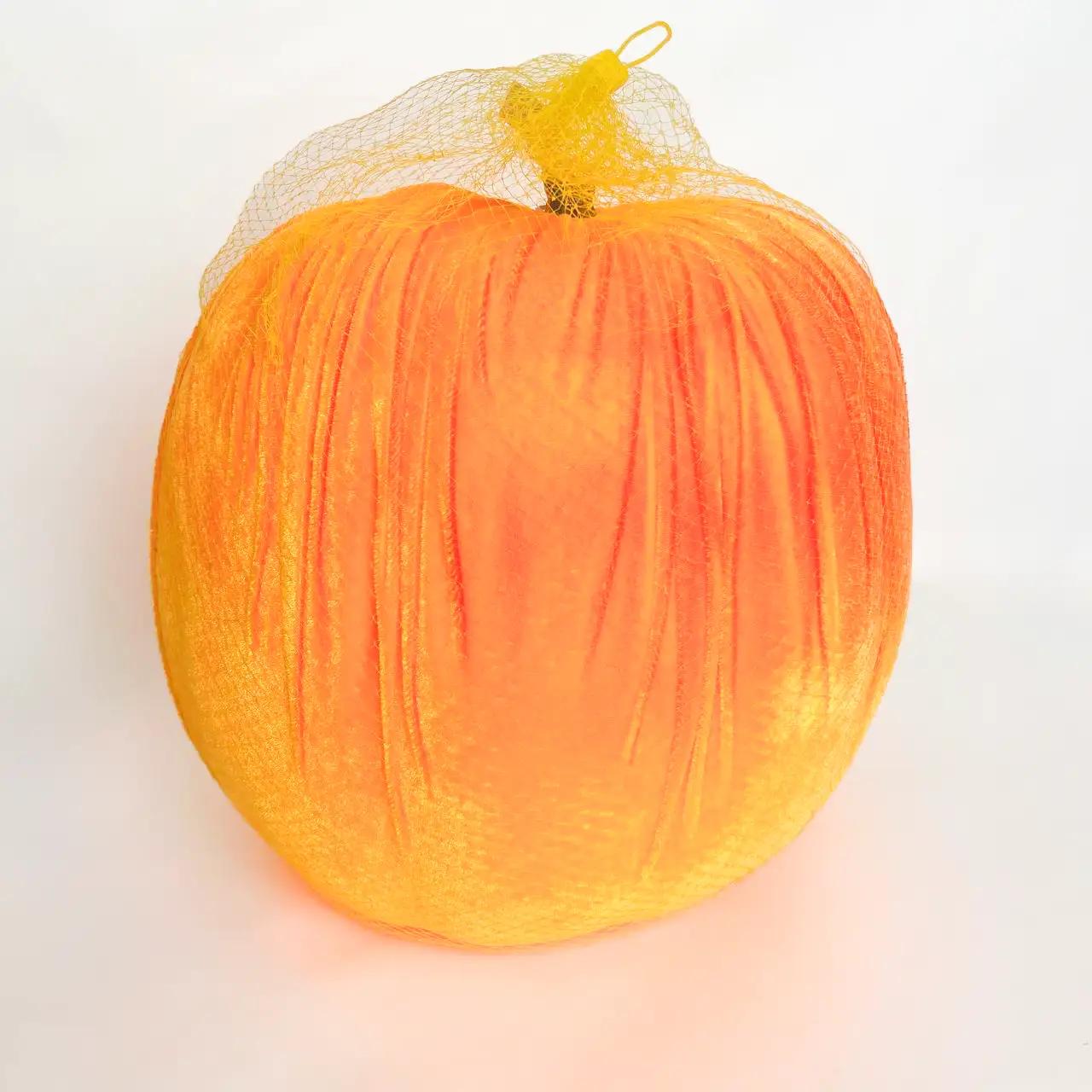 Decorative figurine ‘Autumn Spirit’, 31 cm, orange, textile