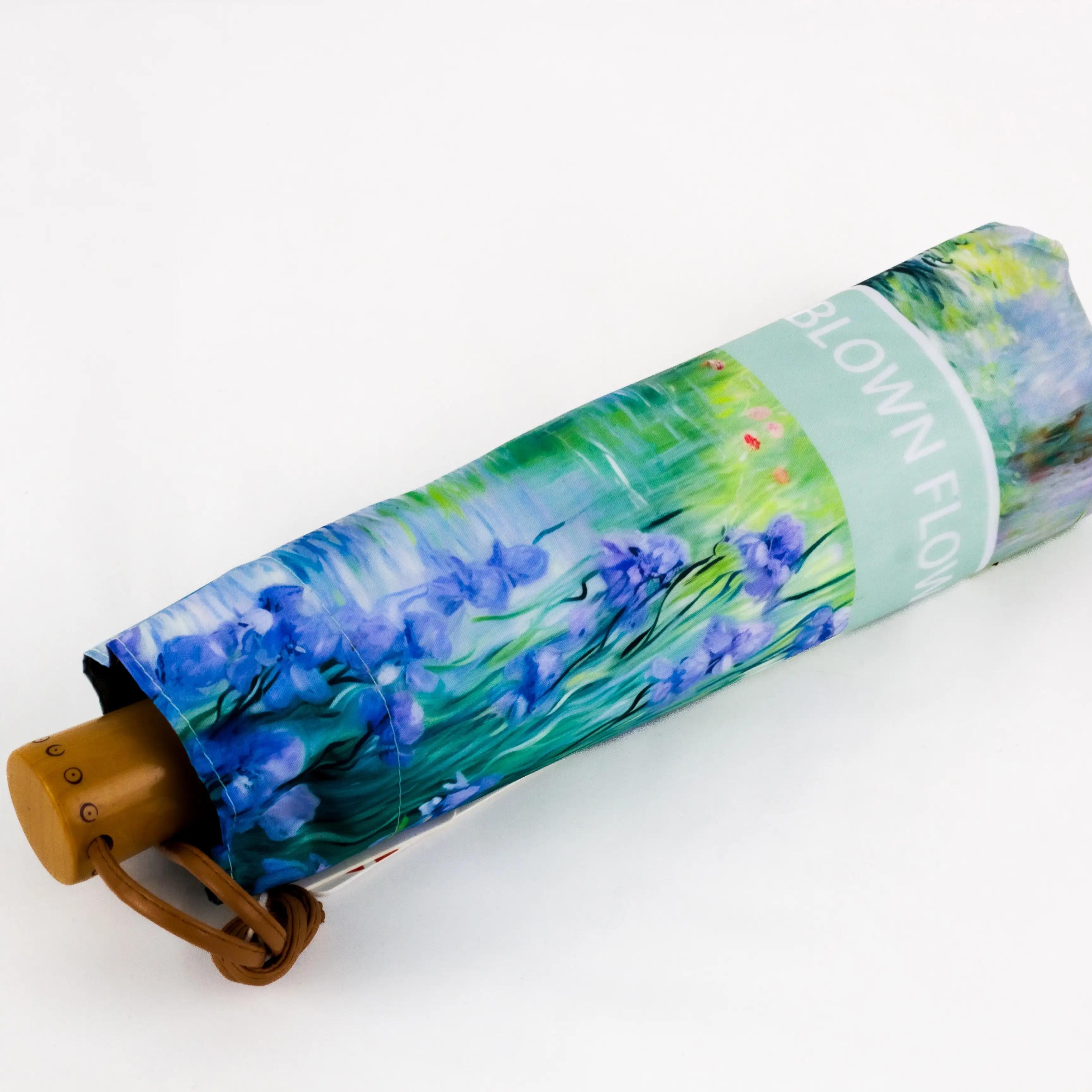 Парасоля механічна складна 99 см — Umbrella Floral Strong Frame