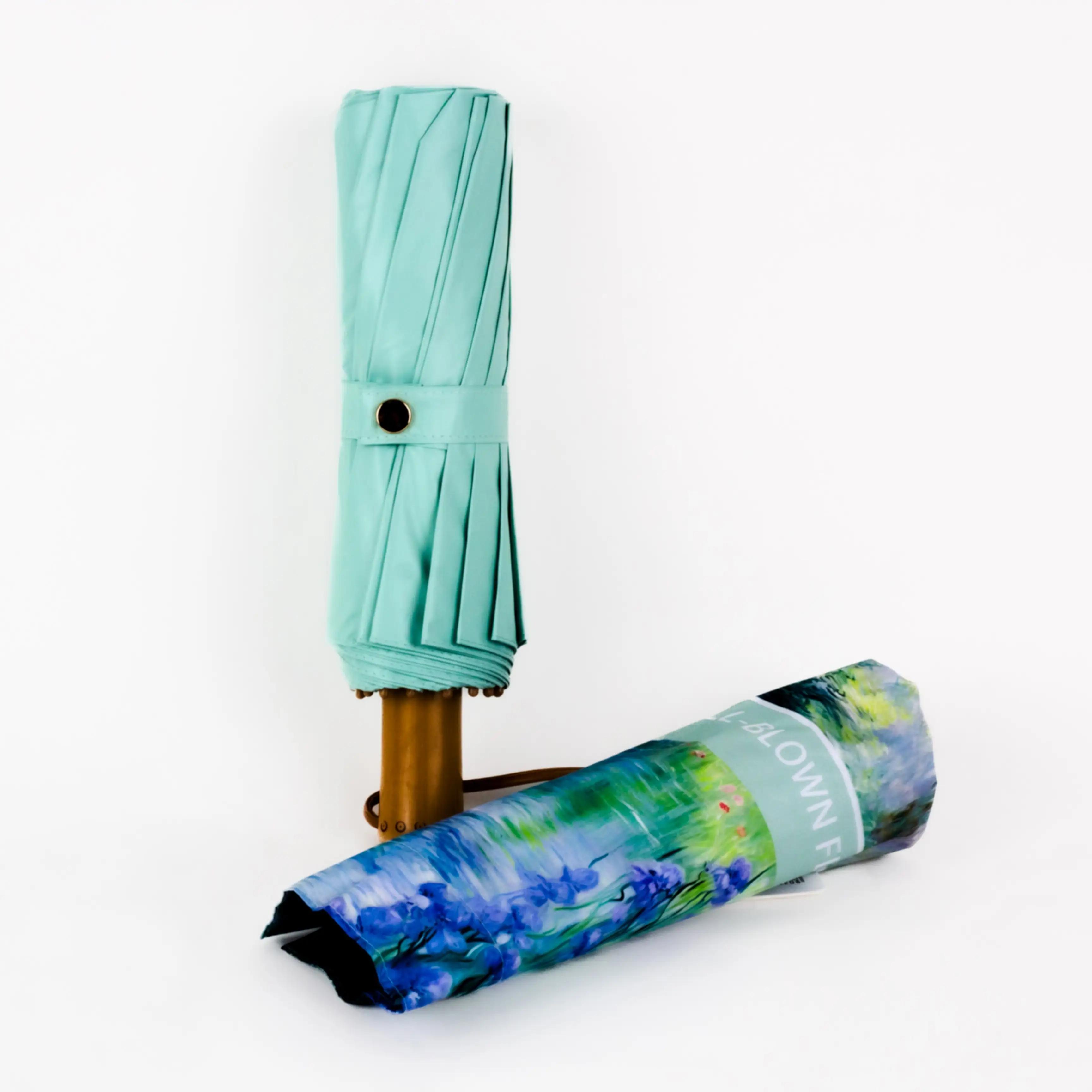 Парасоля механічна складна 99 см — Umbrella Floral Strong Frame - Фото 3