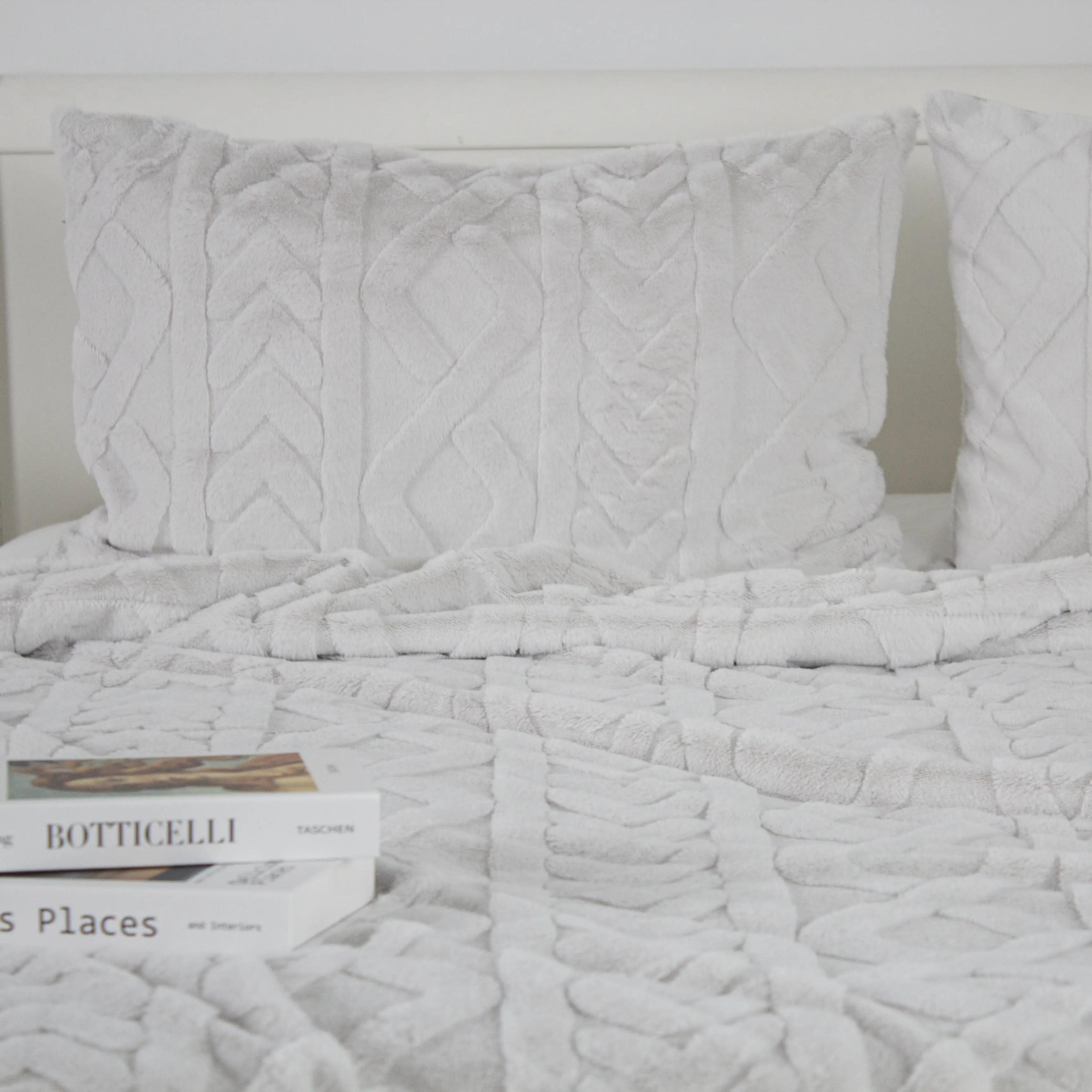 Покривало ТЕП "SOFT ANGORA" сіре, 240x260 - Фото 4