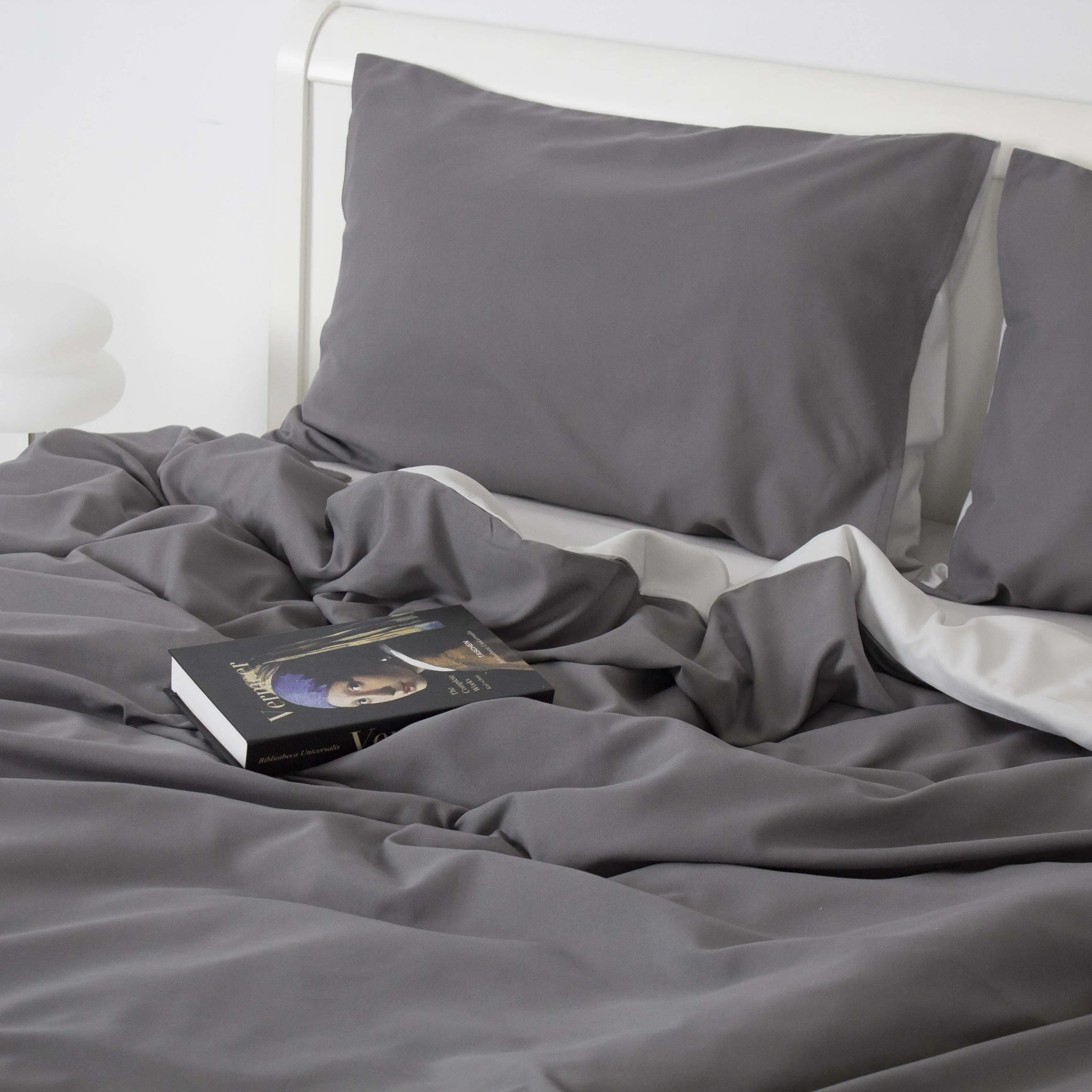 Комплект постельного белья Melluna Touch Grey, двуспальное - Фото 5