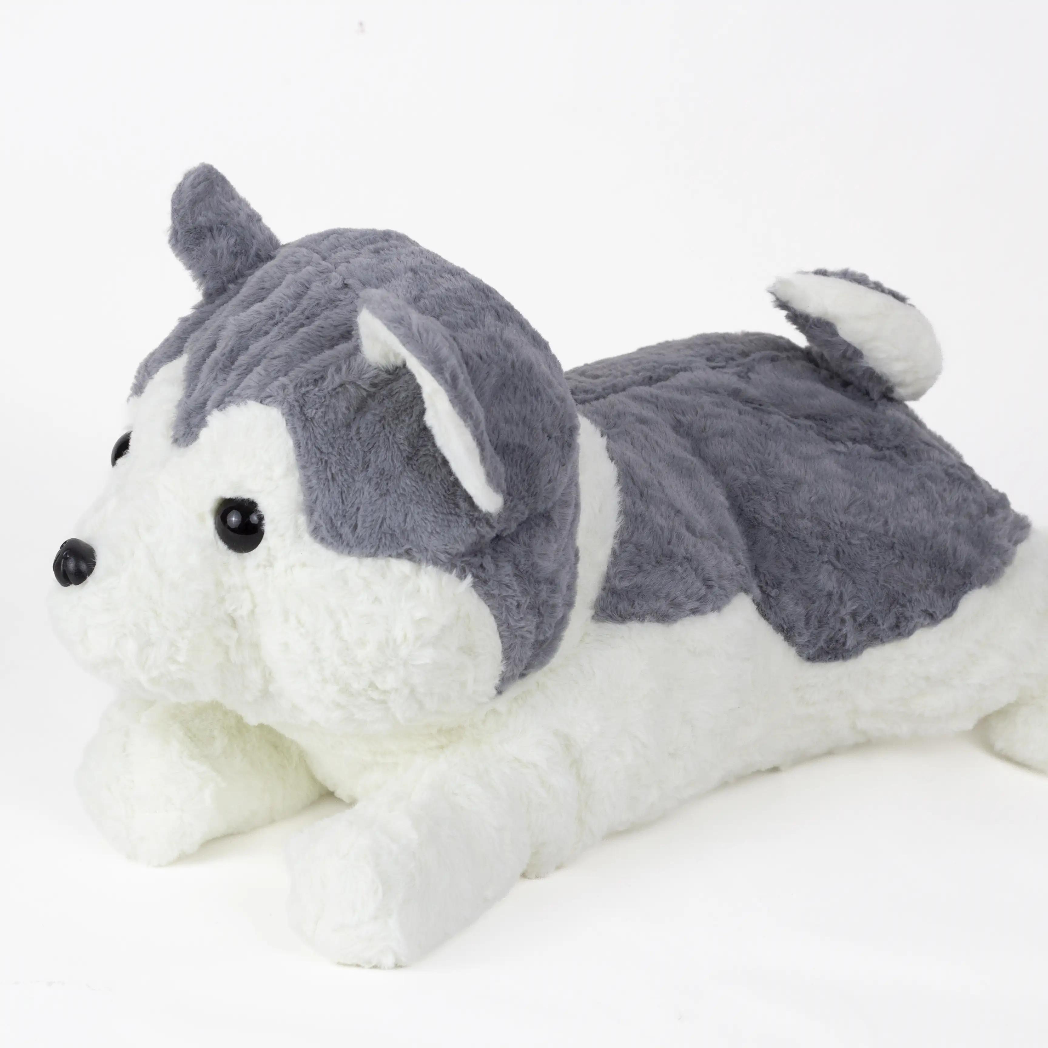 Іграшка-подушка Хаскі з пледом — Practical Husky Comfort Set