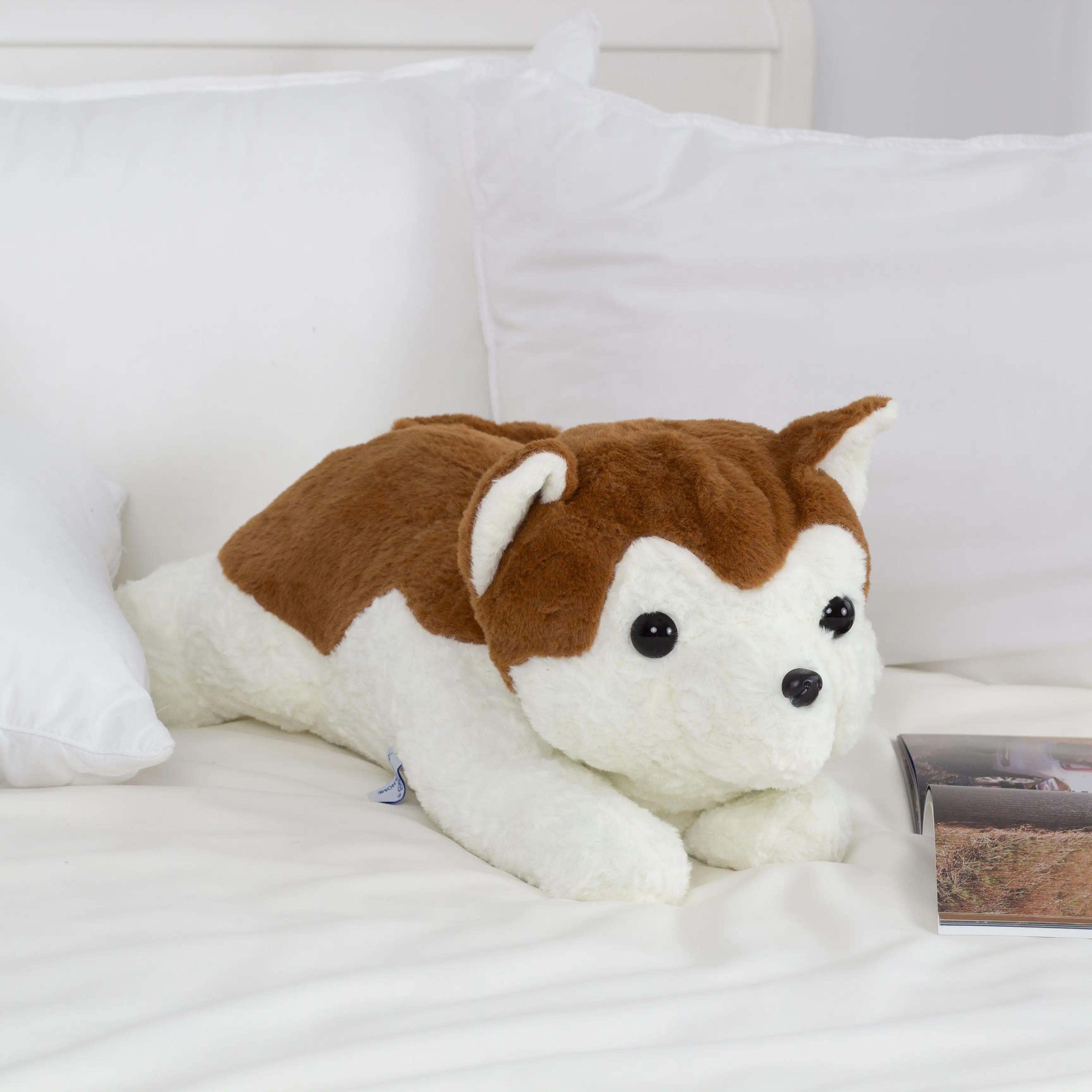 Игрушка-подушка Хаски с пледом — Functional Rusty Husky Comfort Set - Фото 2