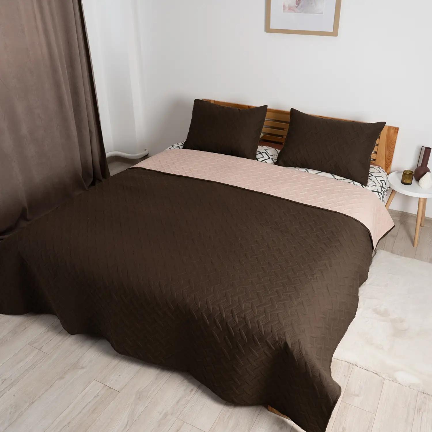 Покривало ТЕП "VINTAGE" 1 наволочка 50*70 см Коричневе/Вінтаж