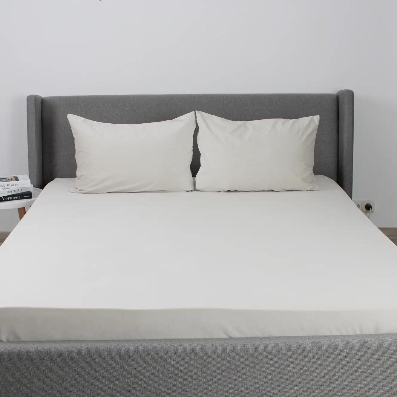 Простирадло ТЕП "VELOUR" з резинкою світло-сіре