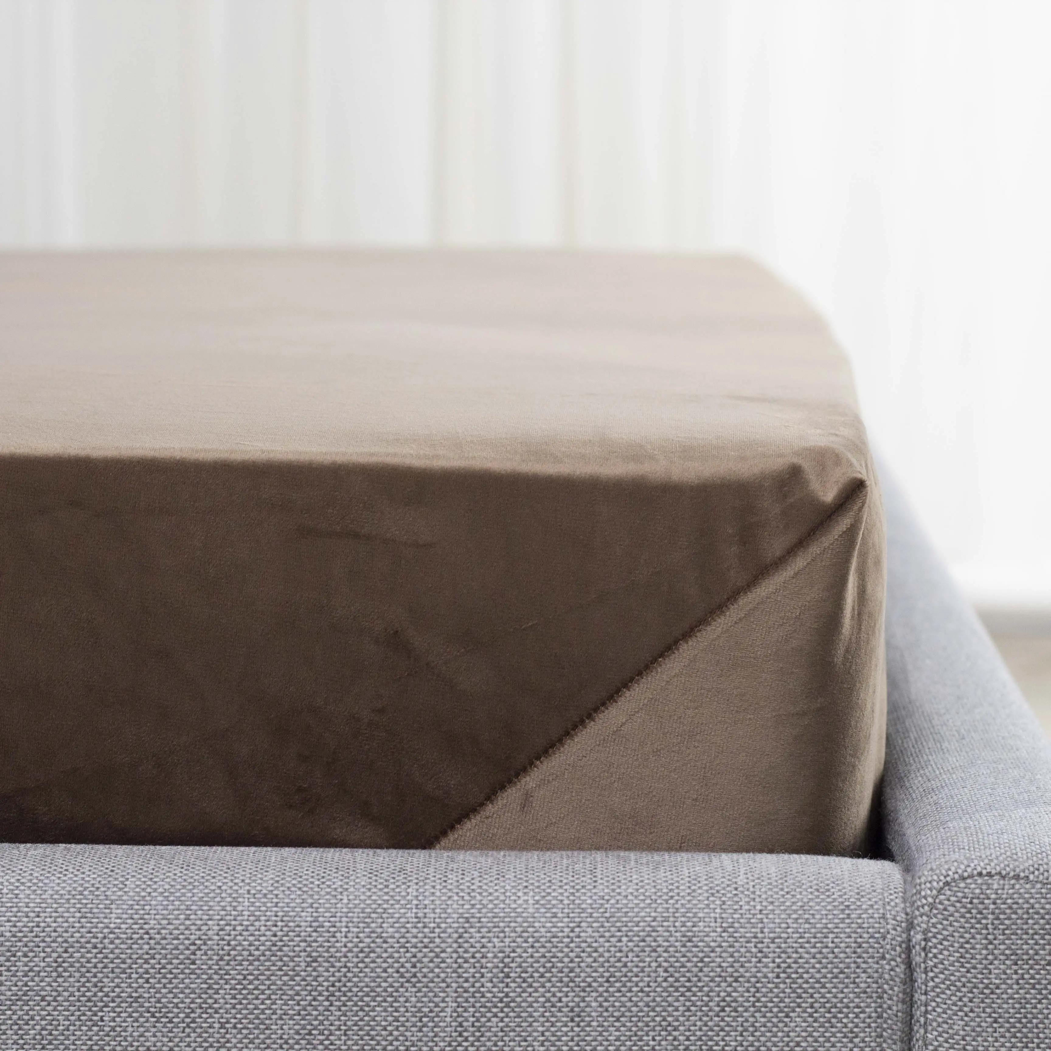 ПростыньТЕП "VELOUR" с резинкой шоколадная, 180x200 - Фото 3