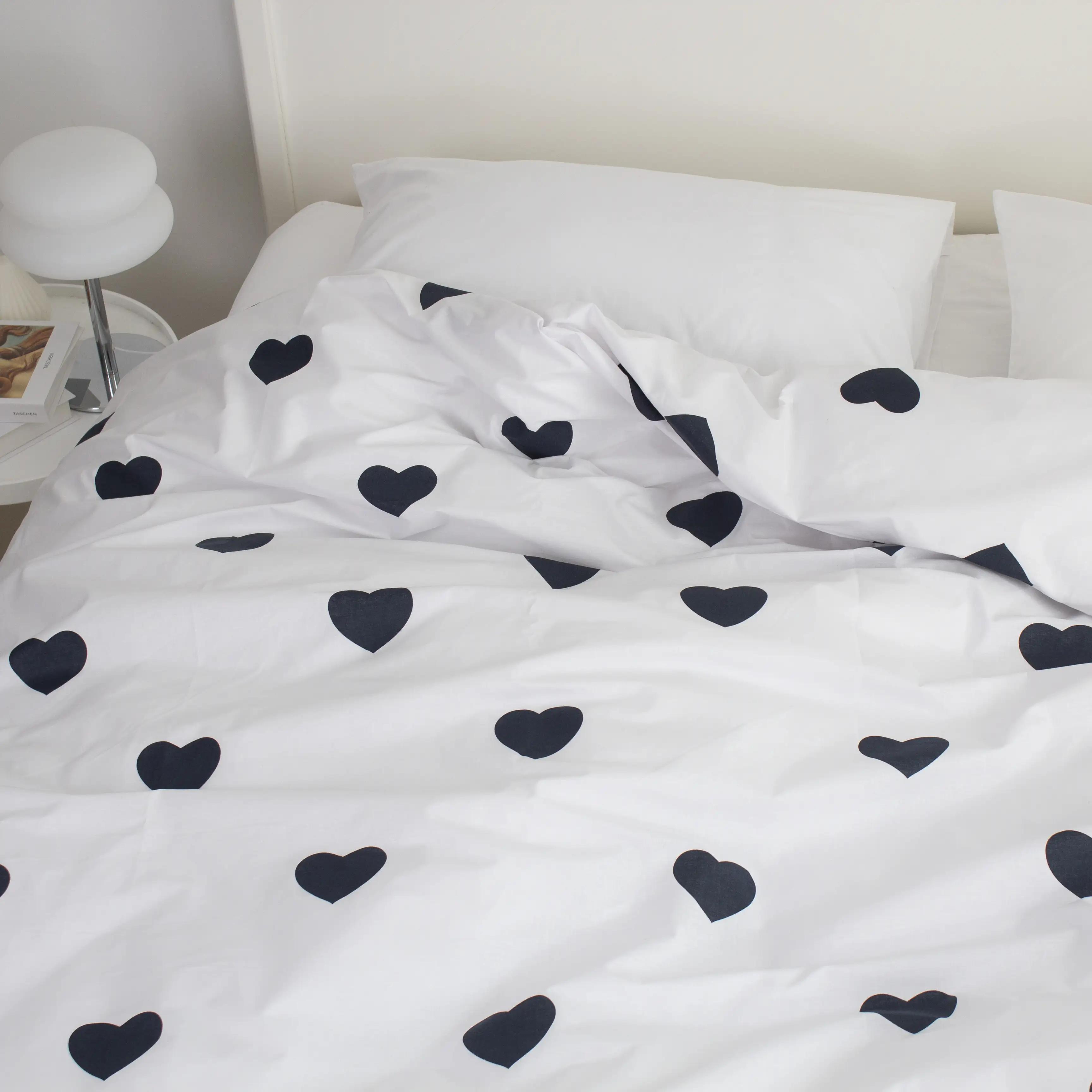 Пододеяльник ТЕП Navy Blue Love Reverse (эко), 150х215 - Фото 2