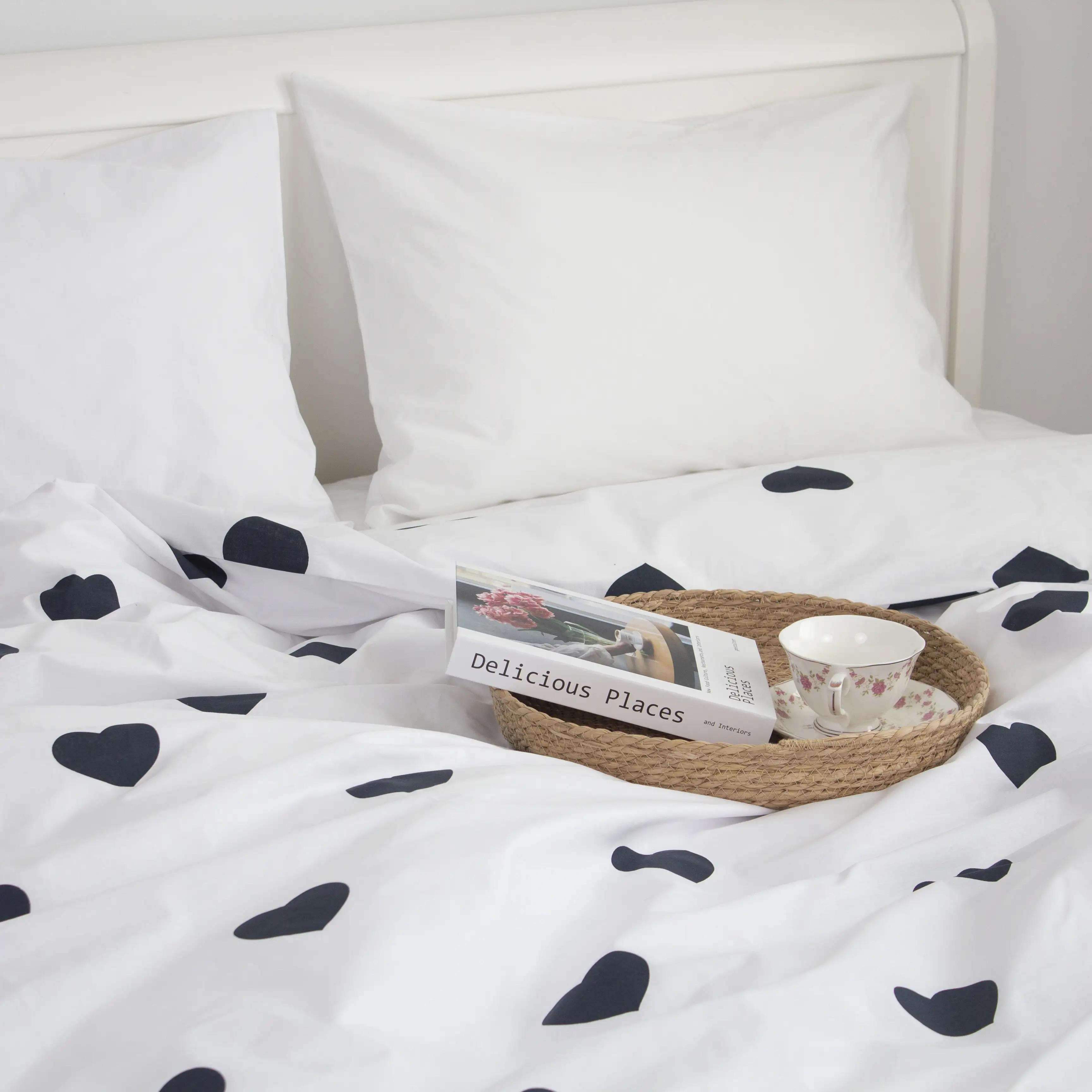 Пододеяльник ТЕП Navy Blue Love Reverse (эко), 150х215 - Фото 3