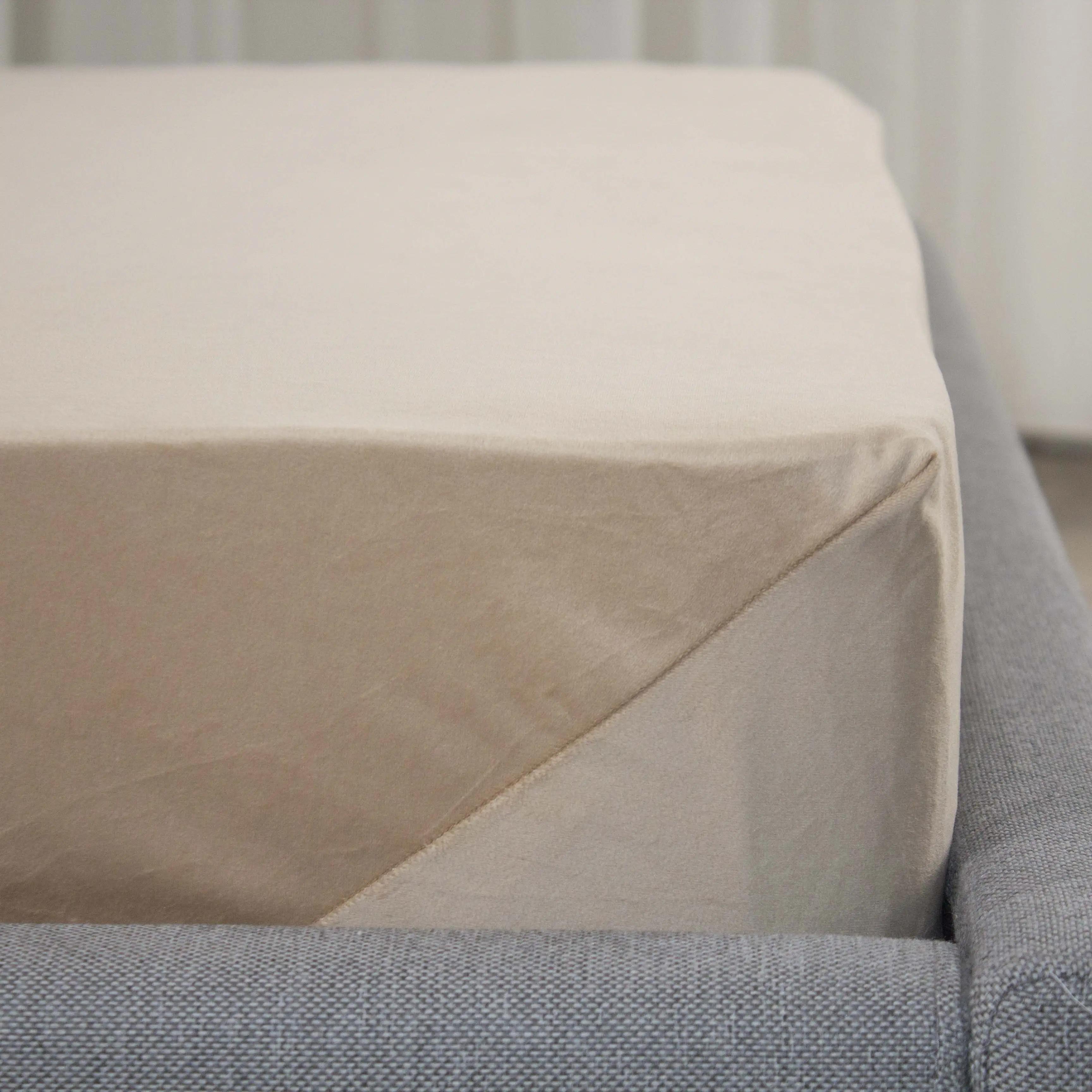 Простирадло ТЕП "VELOUR" з резинкою золотий беж, 160x200 - Фото 6