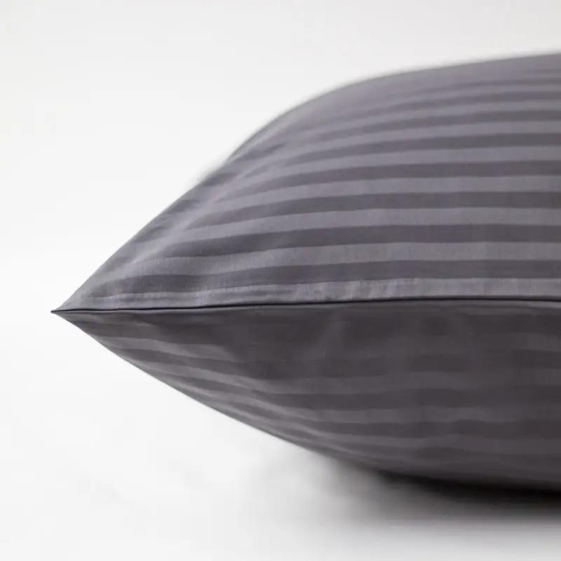 Комплект постільної білизни ТЕП "СТРАЙП САТИН PREMIUM" Graphite, євро - Фото 3