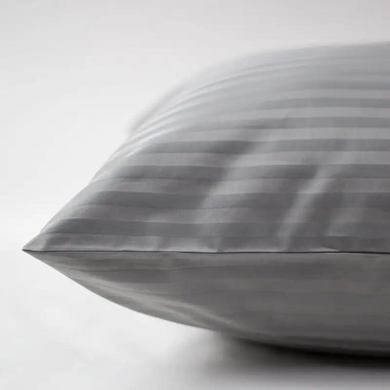 Комплект постельного белья ТЕП «СТРАЙП САТИН PREMIUM» Grey, евро - Фото 3